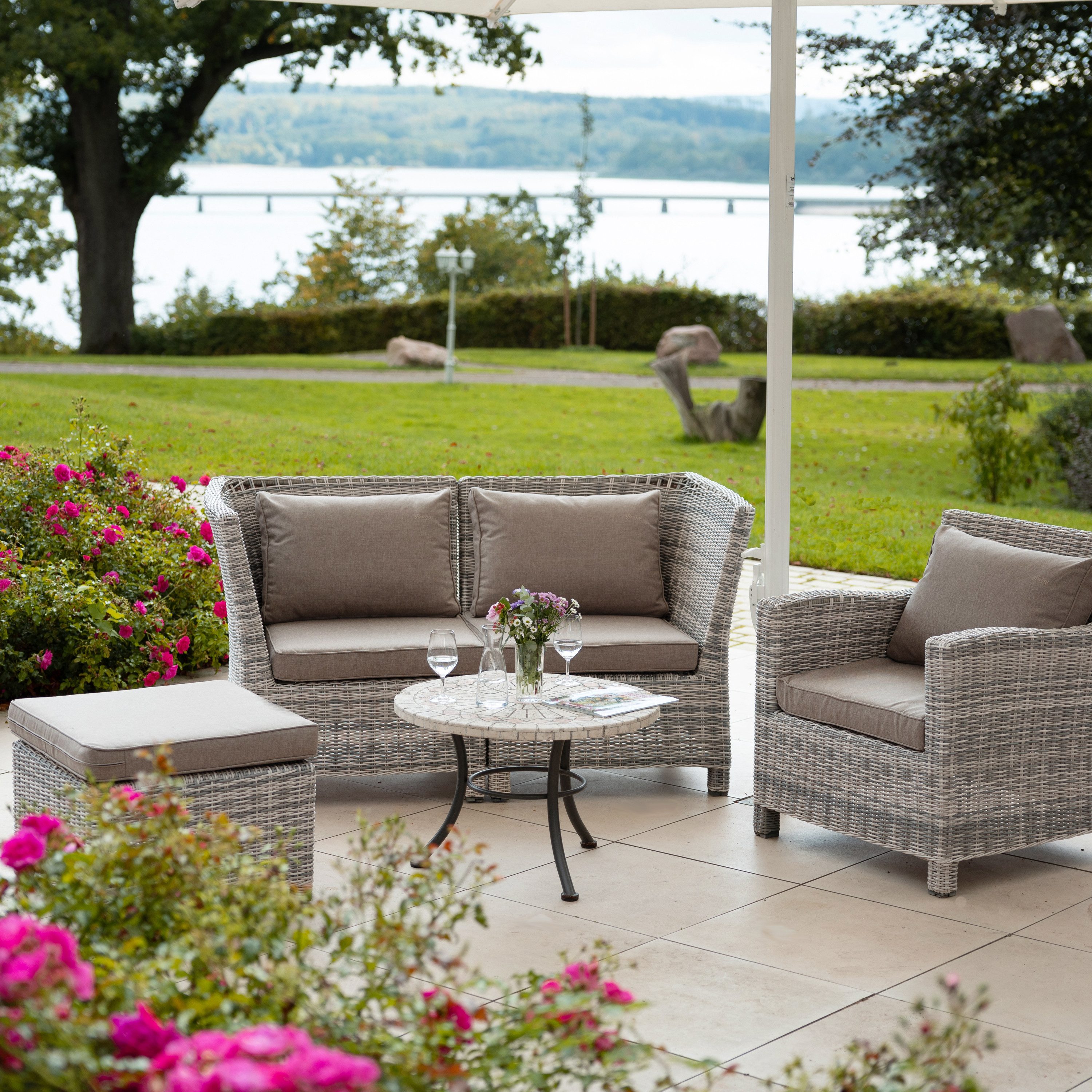 Herlag Stuhlkissen Sunny, Outdoor Loungekissen Gartenlounge günstig online kaufen