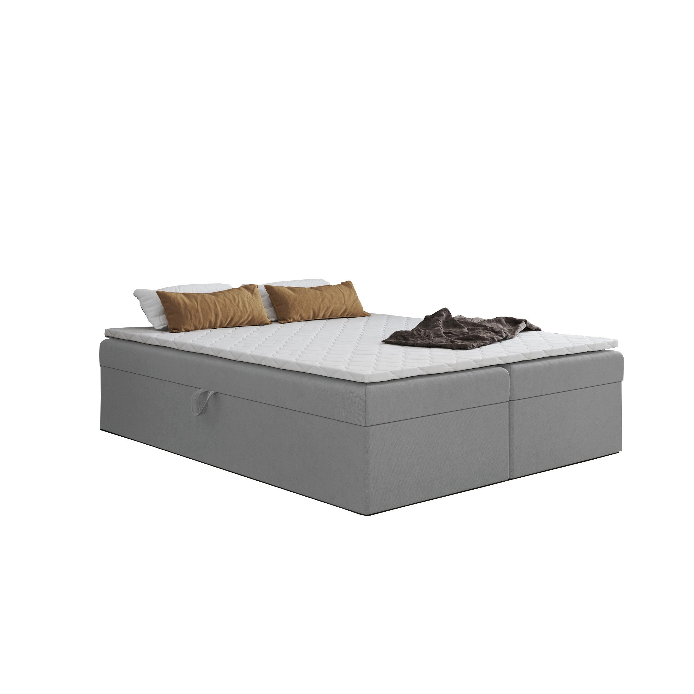 Godre Boxspringbett FARO 2 140x200 mit Bonell Materatze Topper Mittelhart ( günstig online kaufen