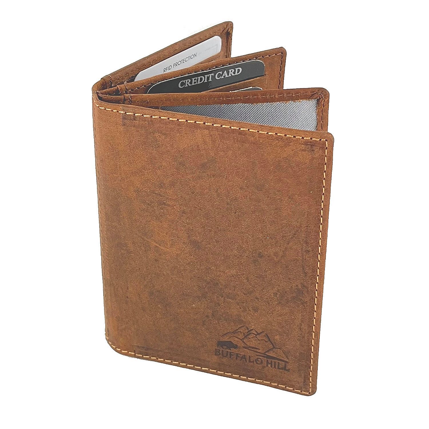 Buffalo Hill Kartenetui Büffelleder Ausweishülle, RFID-Schutz >2397-Wild< D günstig online kaufen