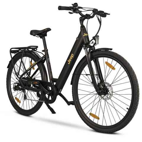 Jeep E-Bikes E-Bike TLR 7020, 7 Gang, Kettenschaltung, Heckmotor, (mit Akku-Ladegerät)