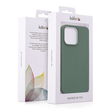 kalibri Handyhülle Hülle für Apple iPhone 15 Pro Max, Nachhaltige Handy Schutzhülle aus Stroh und Silikon