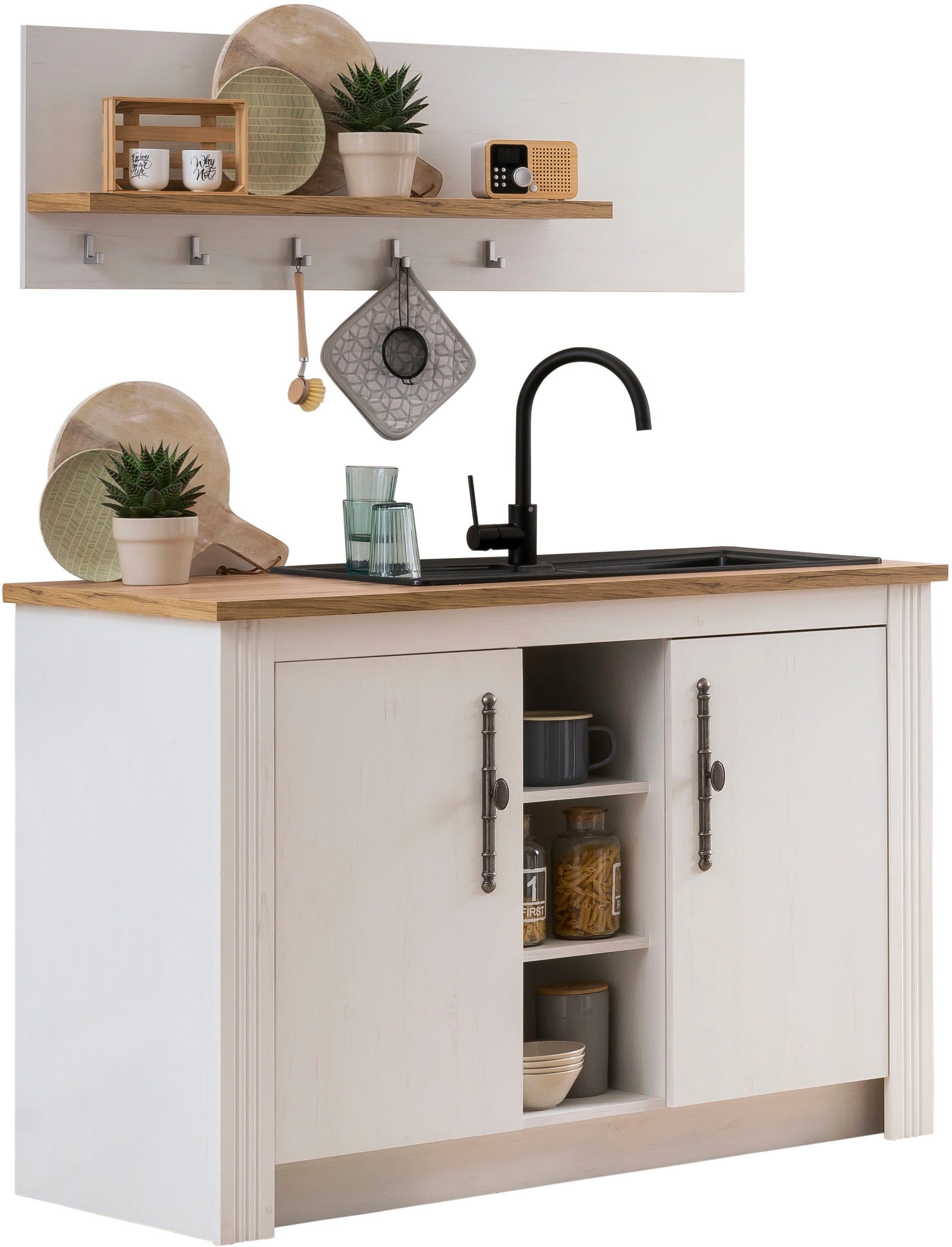 KOCHSTATION Pantryküche KS-Westminster, Breite 130 cm, ohne E-Geräte