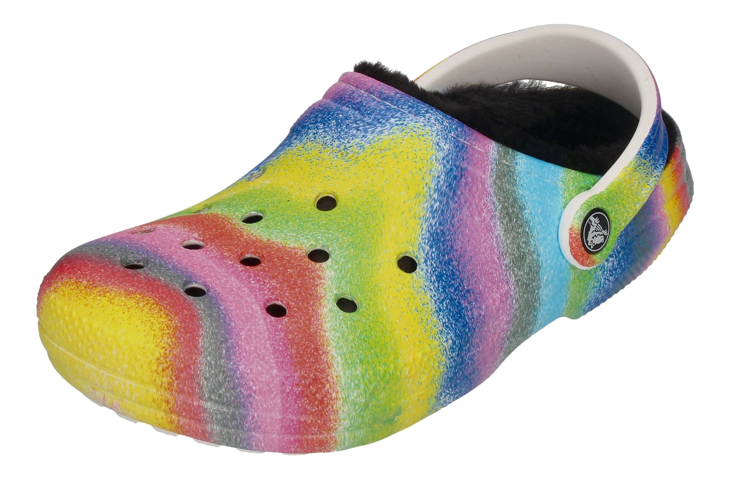 Crocs CLASSIC LINED SPRAY DYE CLOG Clog White Multi