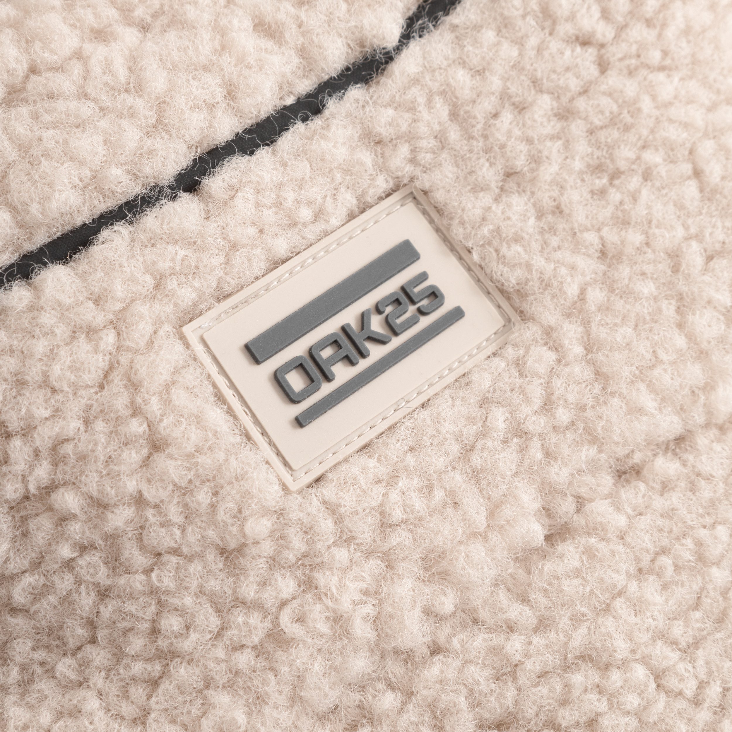 OAK25 Fleecejacke Everyday Fleece Teddy Fleecejacke reflektierend (1-St) Sherpa Fleece Jacke mit reflektierenden Elementen