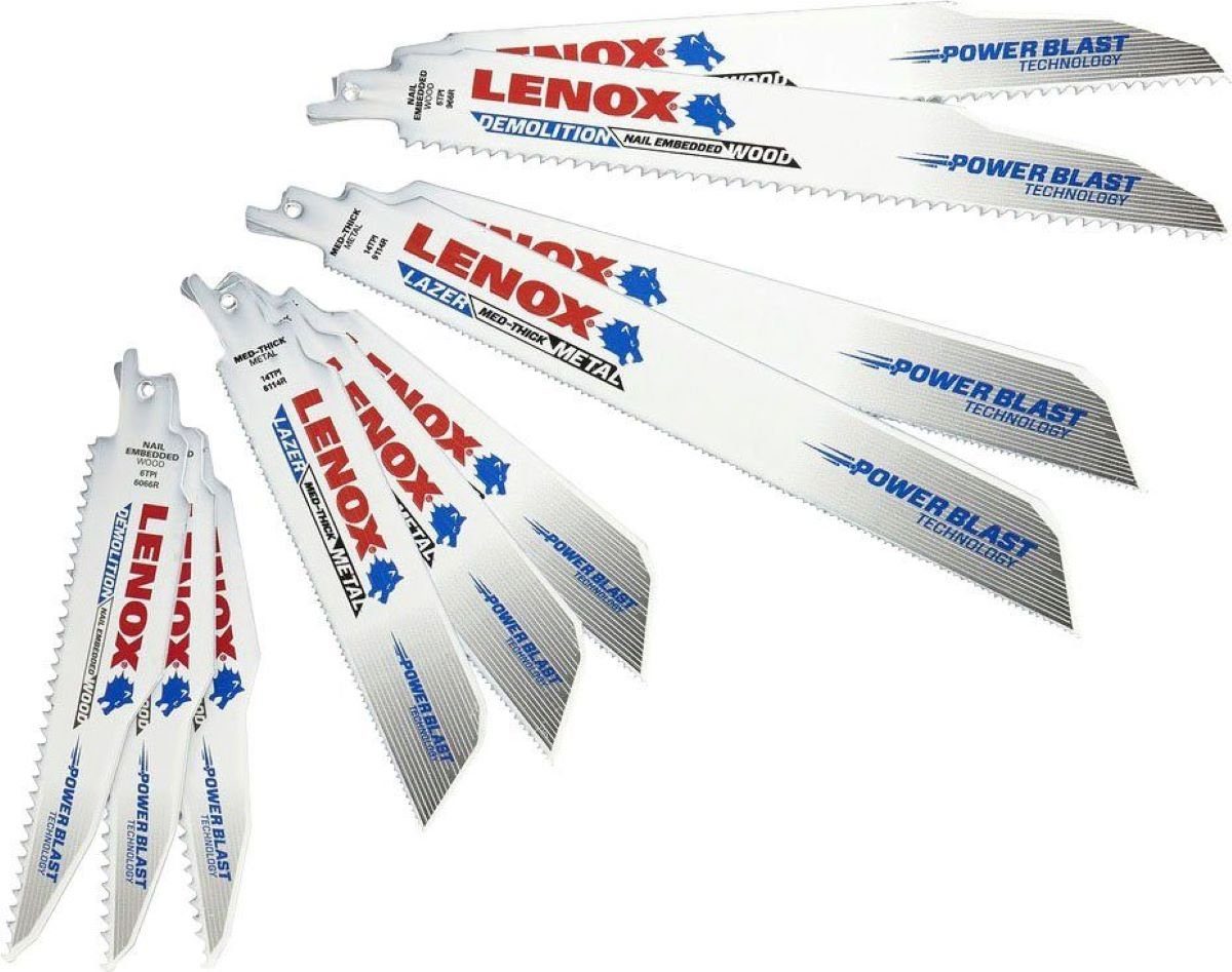 Lenox Säbelsägeblatt 1214412RKD Set 12-tlg. 3x 6066R, 3x 6114R, 2x 9114R, 2x 966R, 2x 960R