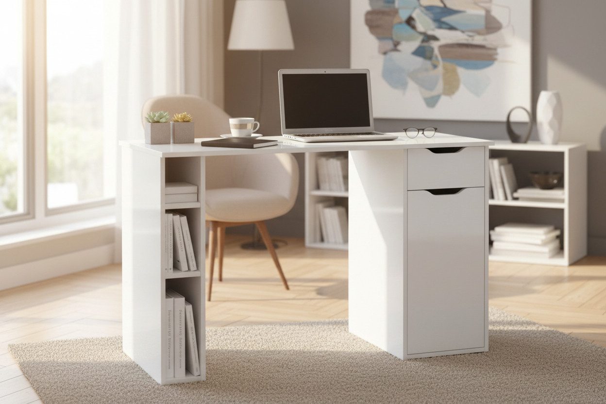 möbelando Schreibtisch Max, 115 x 75 x 50 cm (B/H/T)