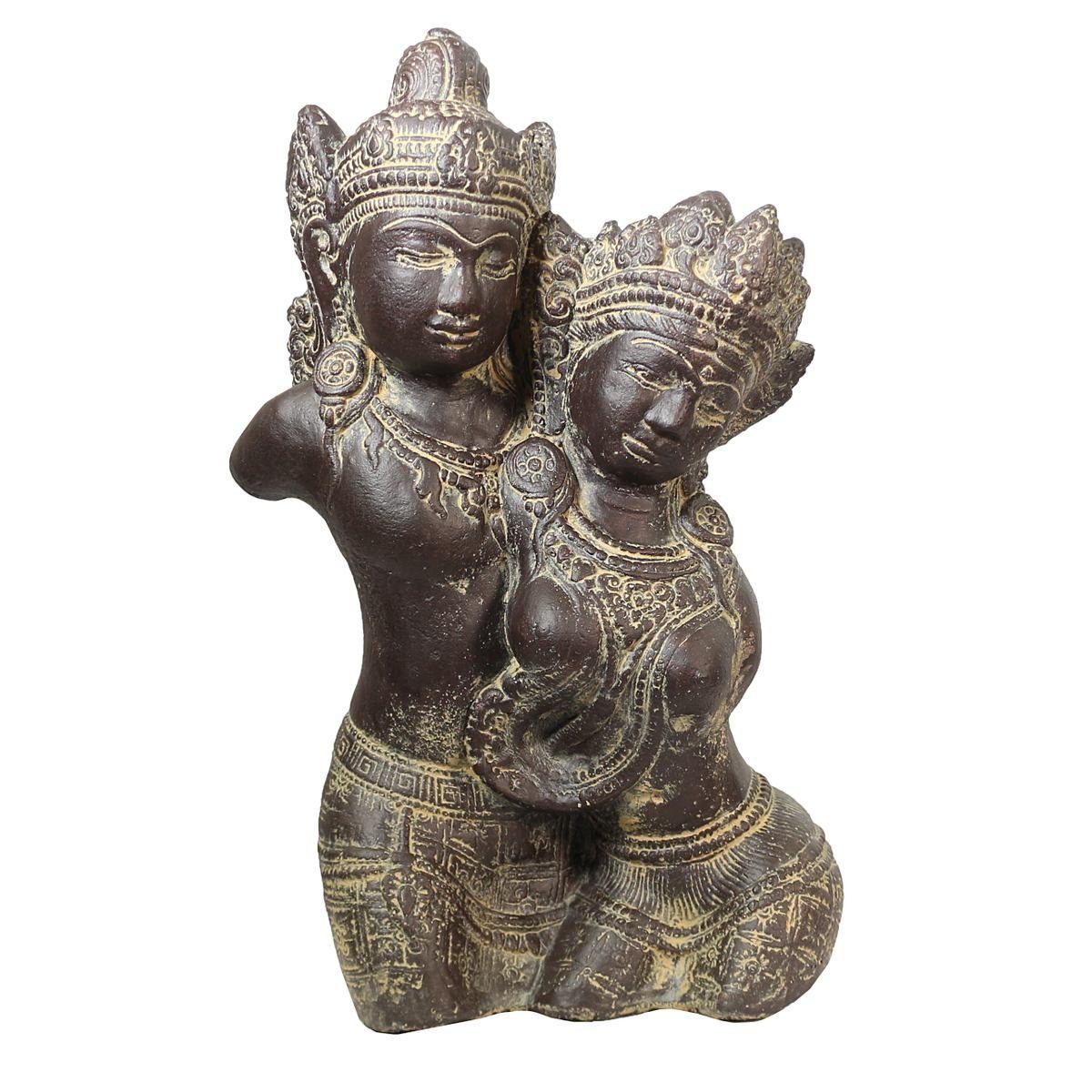 Oriental Galerie Dekofigur Rama und Sita Gartenfigur aus Lavastein 40 cm (1 St)
