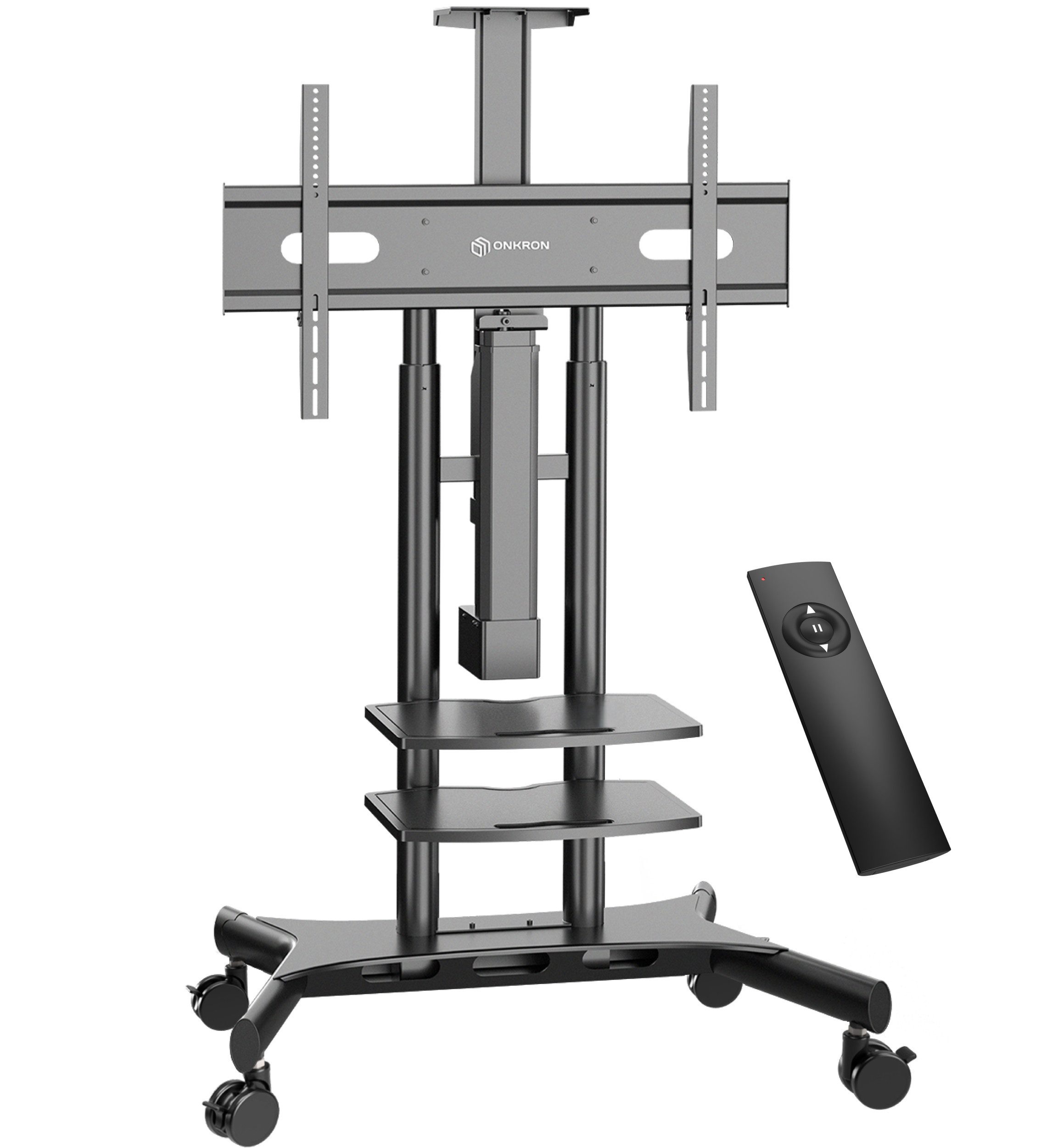 ONKRON TV-Ständer ONKRON 50"-86", 90 kg max, VESA 800x500, TS1881E, (bis 86,00 Zoll, TV Ständer mit Motor, TV Ständer mit Motor, Automatische Höhenverstellung mit Fernsteuerung, TV Standfuss)