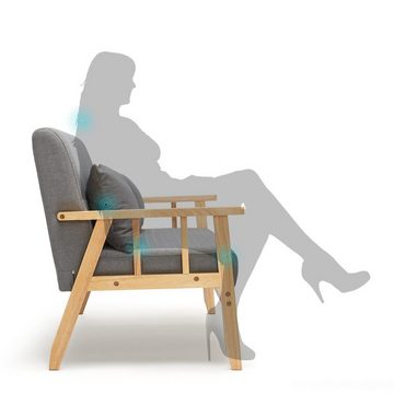 Mondeer Sessel Loungesofa, mit Kissen, Armlehnensessel, Couch