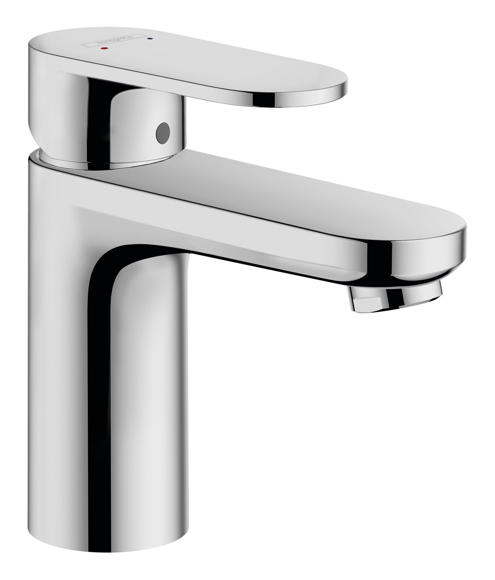 hansgrohe Waschtischarmatur Vernis Blend 100 Einhebel mit Zugstangen-Ablaufgarnitur Ausladung 108 mm - Chrom