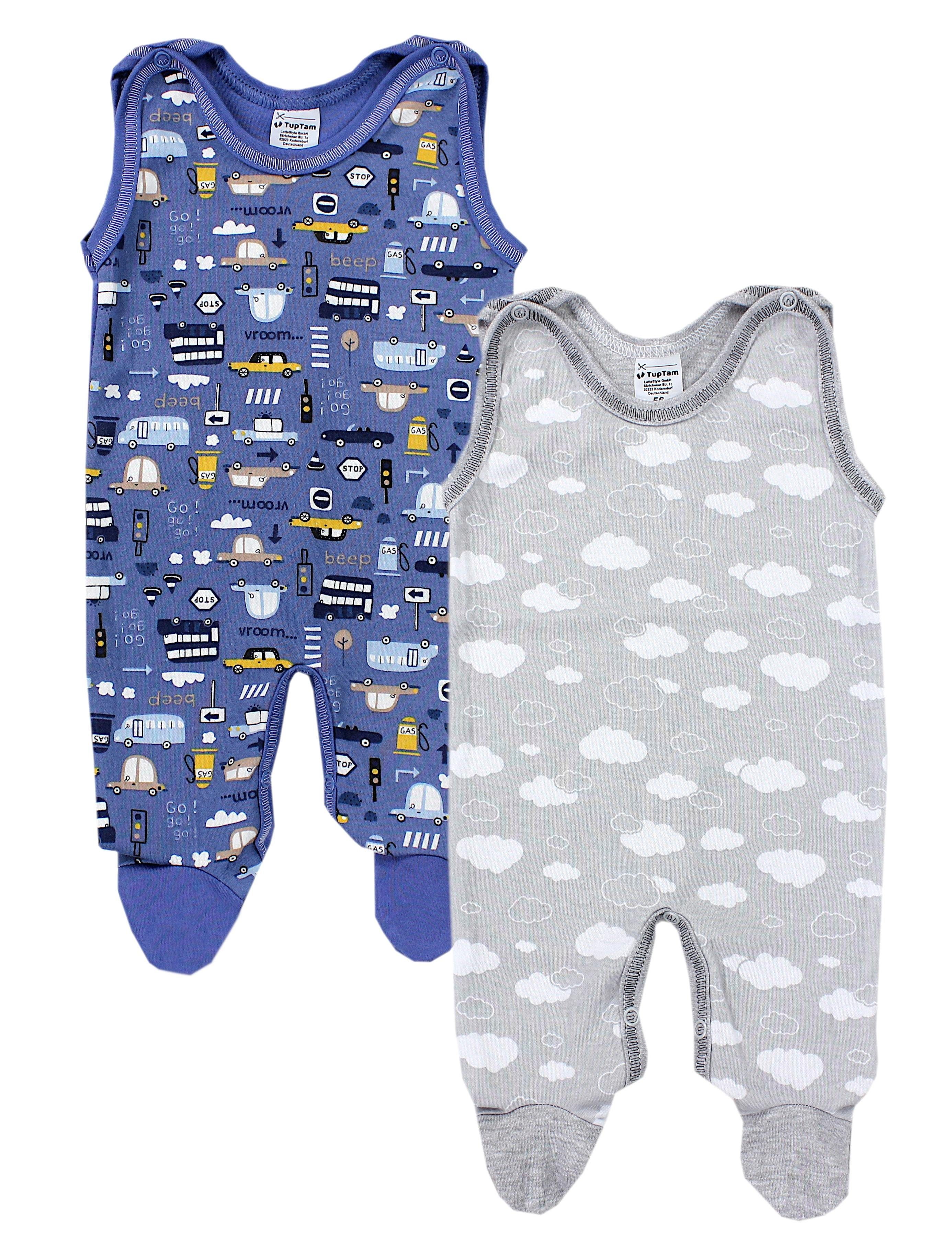 TupTam Strampler TupTam Unisex Gemustert 9 Strampler 2er Baby Set Farbenmix