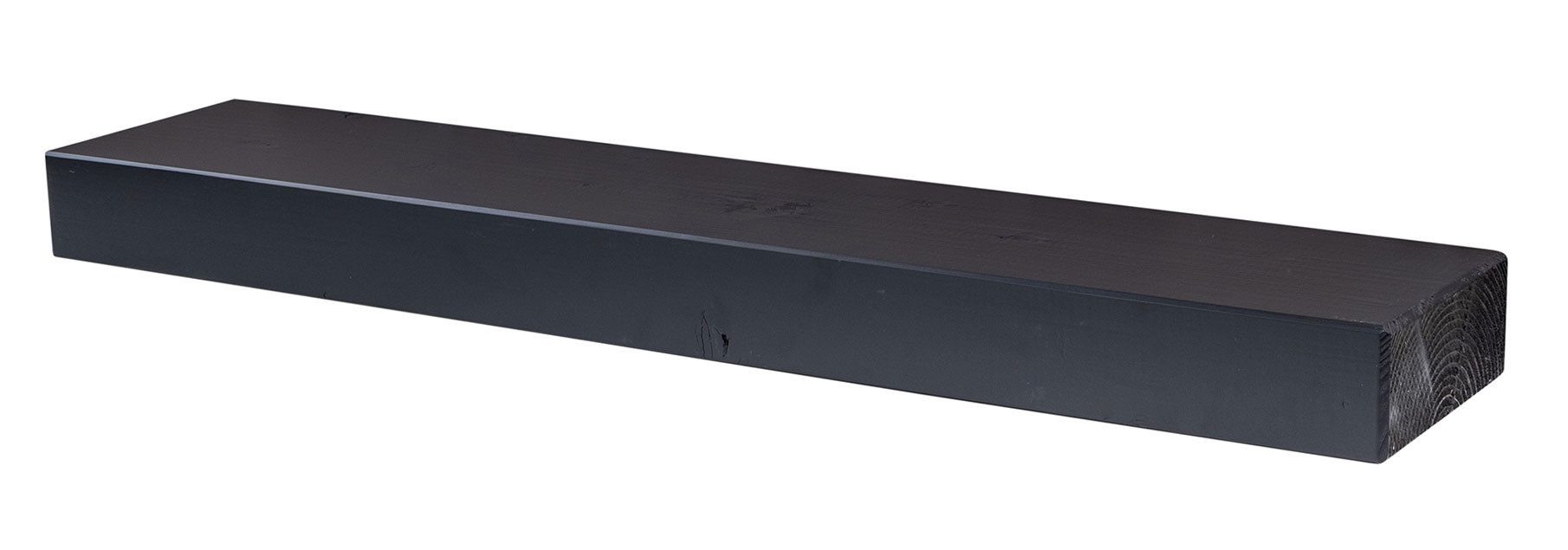 Levandeo® Wandregal, levandeo Wandregal Holz Massiv 100x20cm Schwarz Wandboard Regal