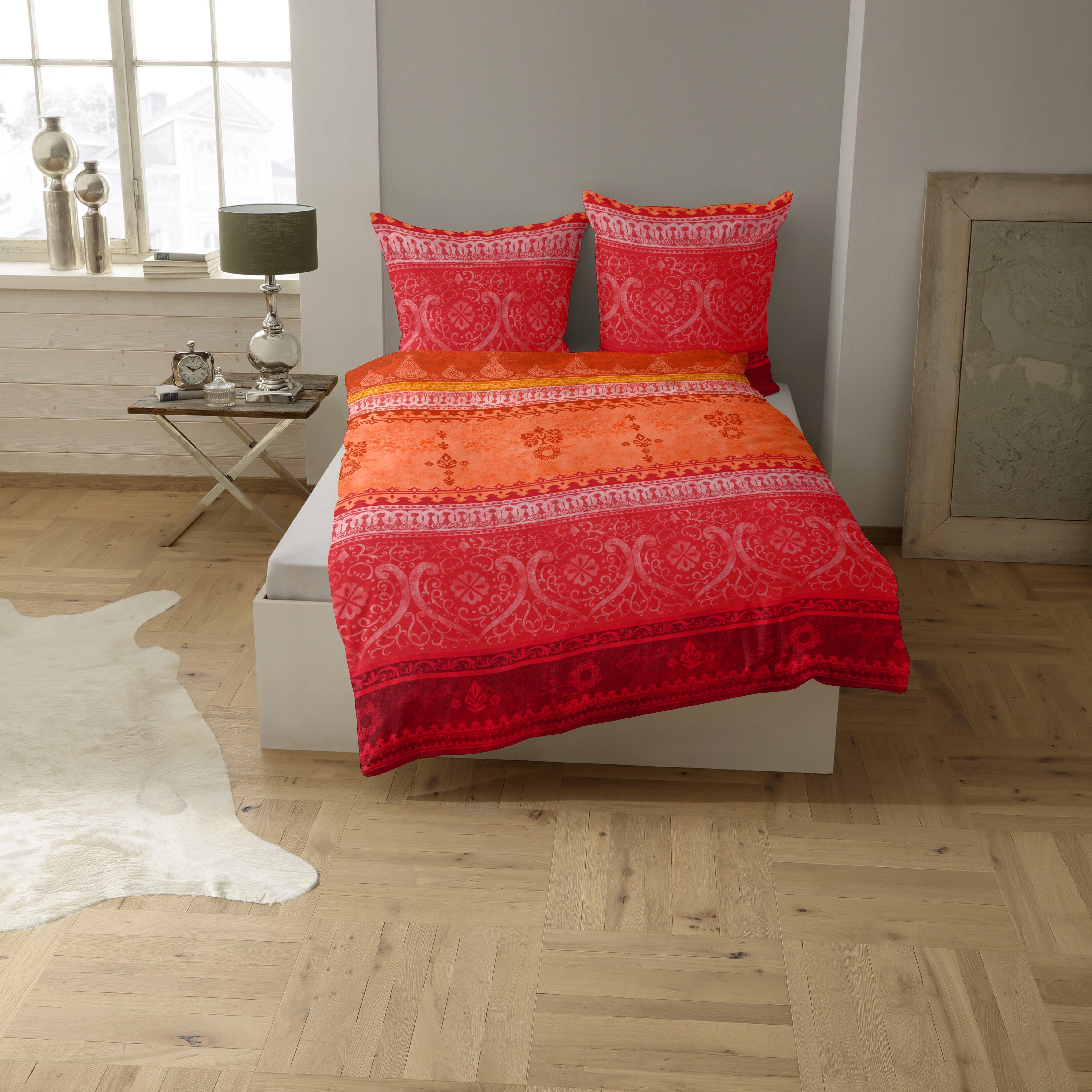 CASATEX Bettwäsche Indi, Satin, 3 teilig, günstig online kaufen