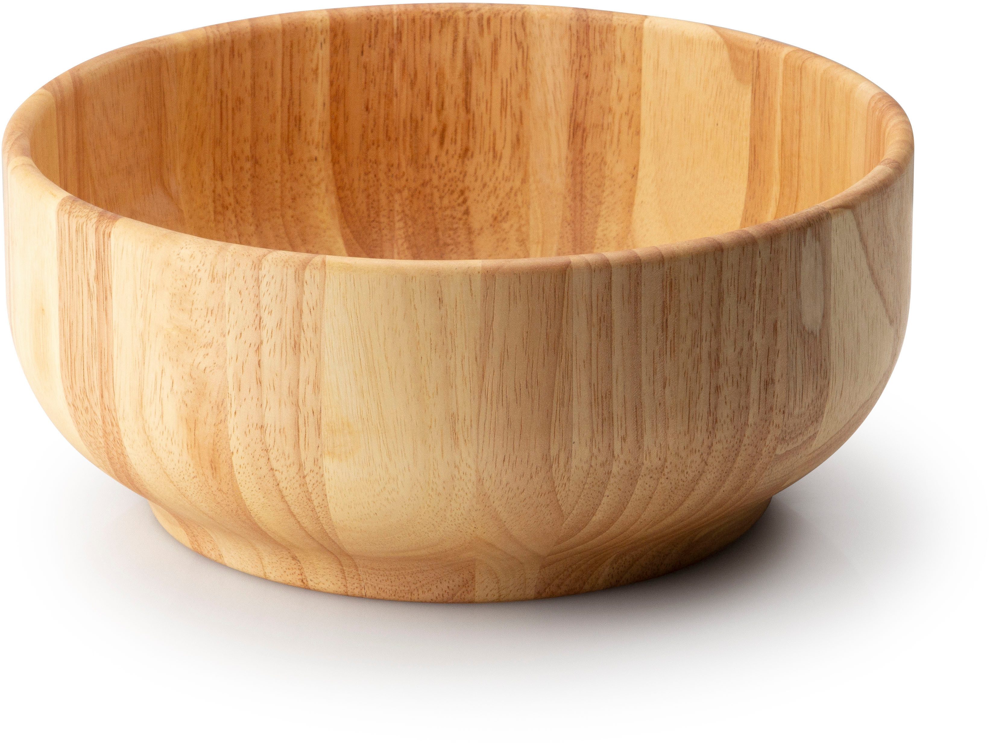Continenta Schüssel, Holzwerkstoff, (1-tlg), Gummibaumholz, Zum Anrichten und Präsentieren