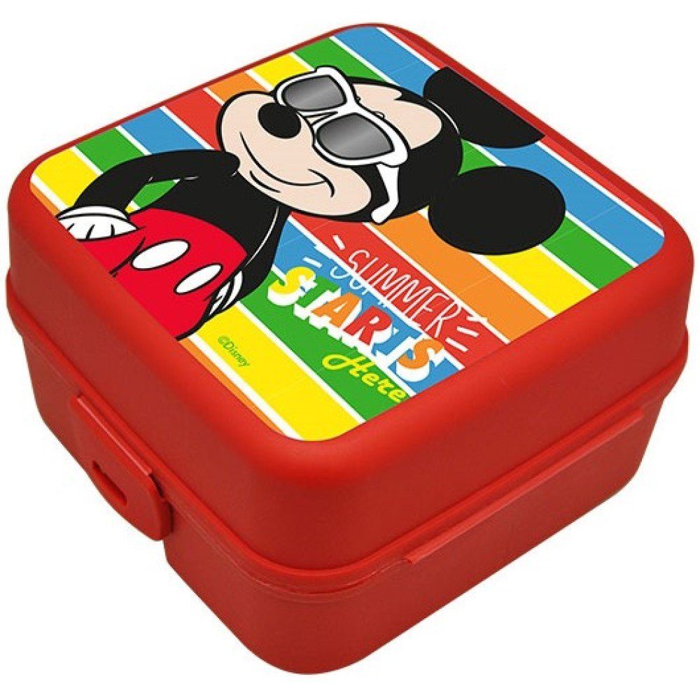 Mouse Euroswan Kids Fächern vier Lunchbox Disney mit Brotdose Mickey