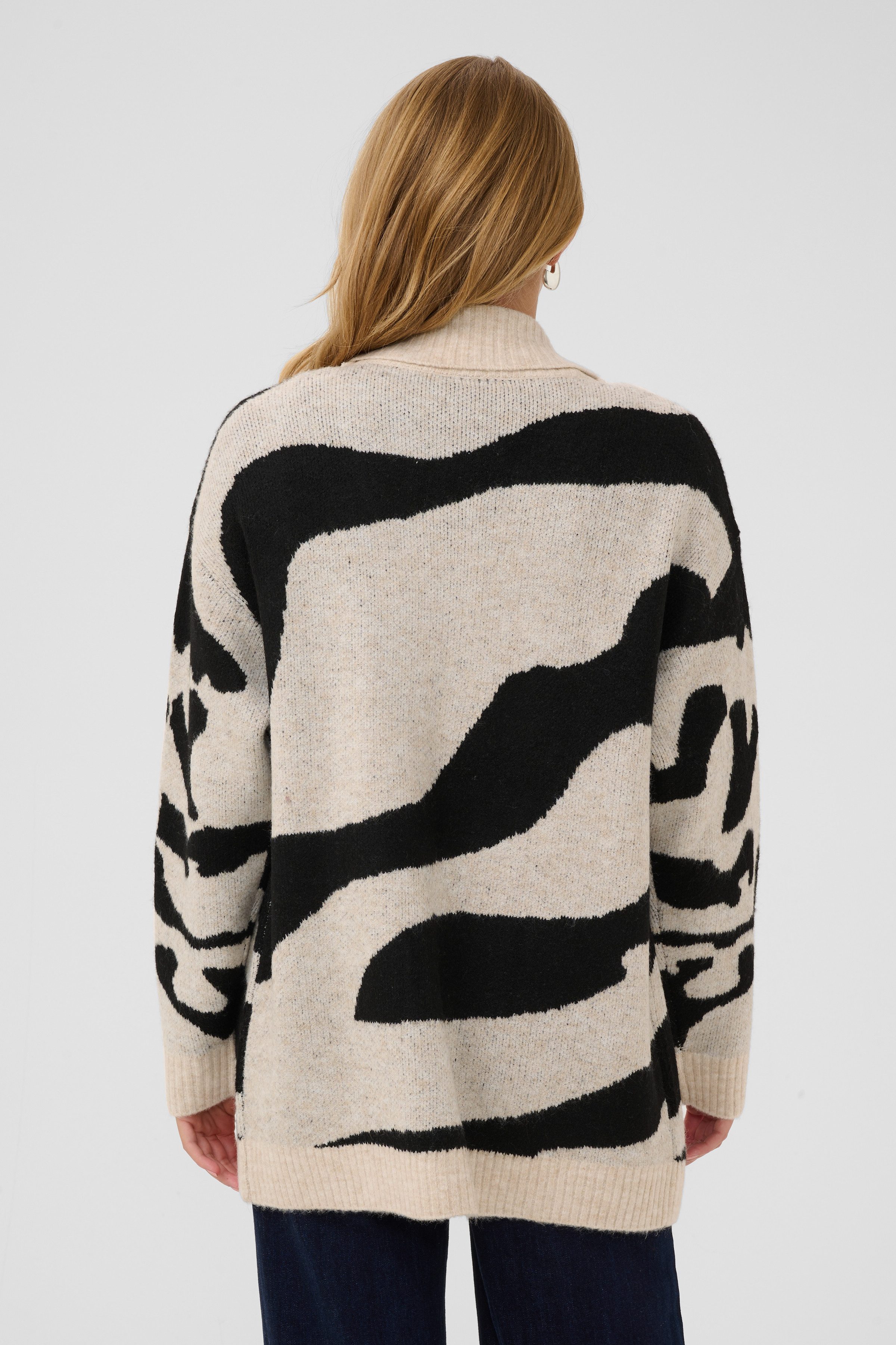Saint Tropez Strickjacke MallieSZ Open Cardigan Materialmix, Loose fit