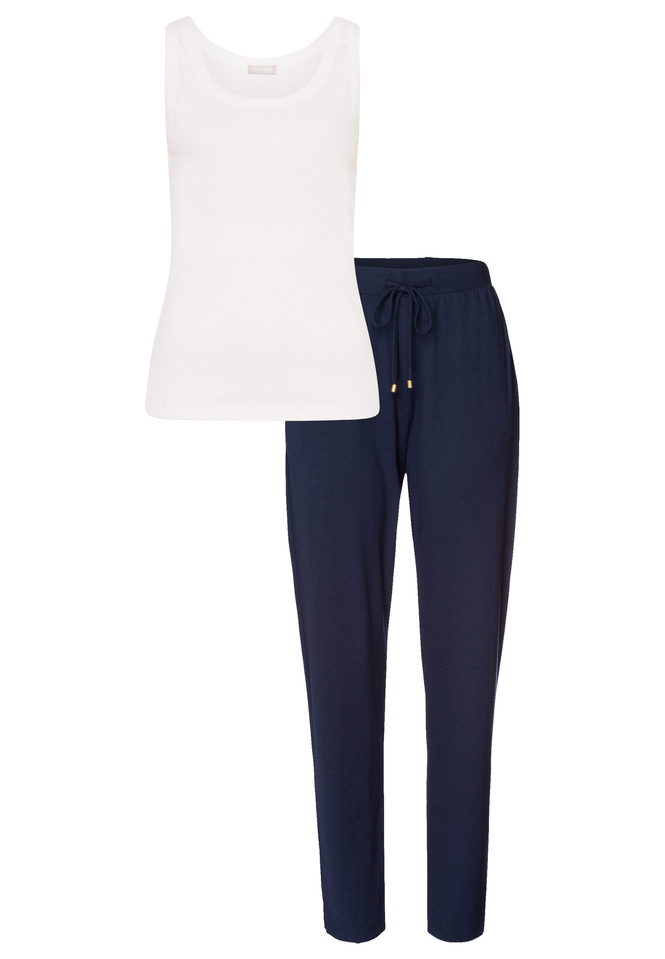 Hanro Pyjama Sleep & Lounge (Set, 2 tlg) Schlafanzug - Baumwolle - Atmungsaktiv