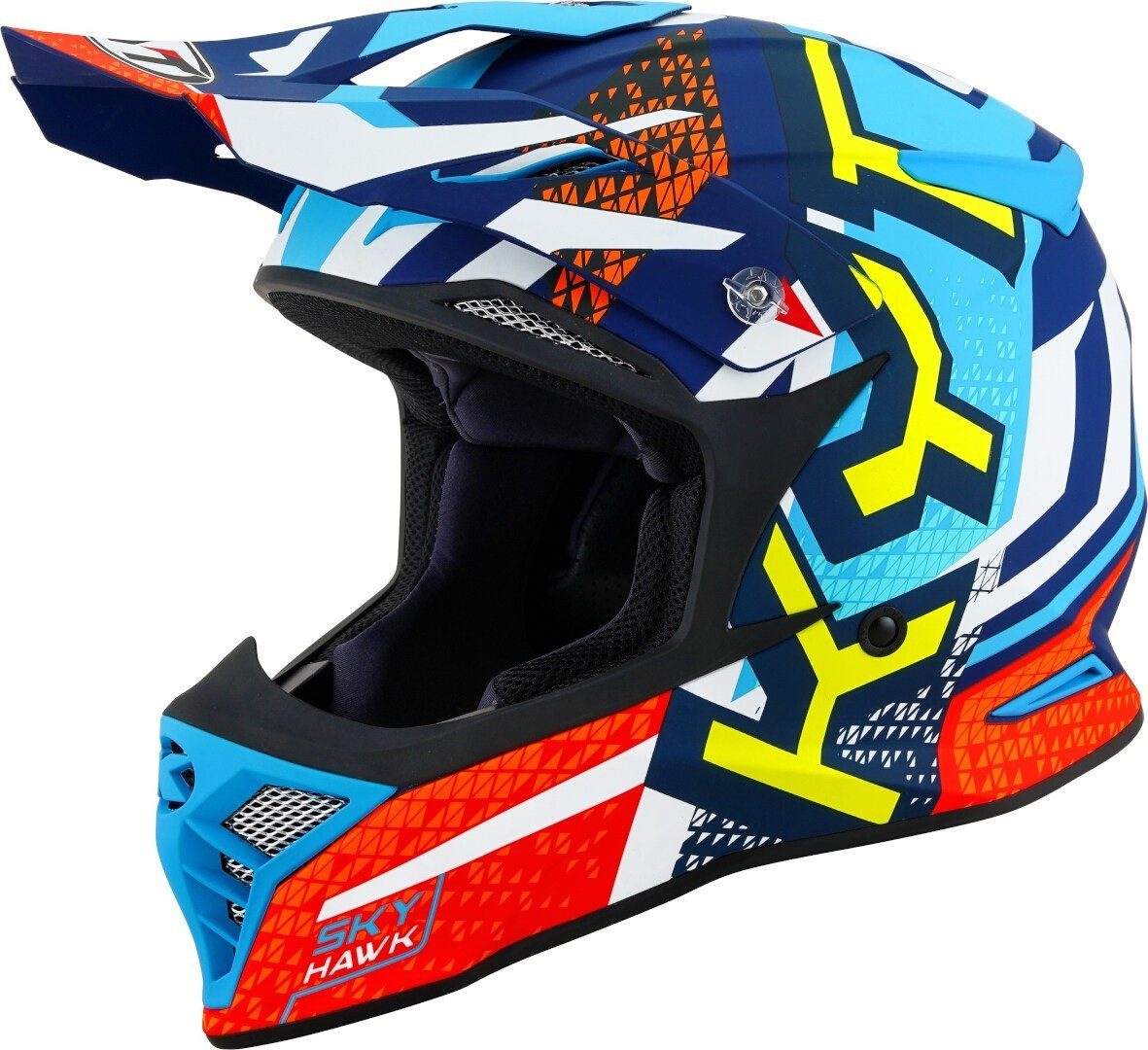 KYT Motocrosshelm Skyhawk Hyperflow Motocross Helm, ECE 22.06