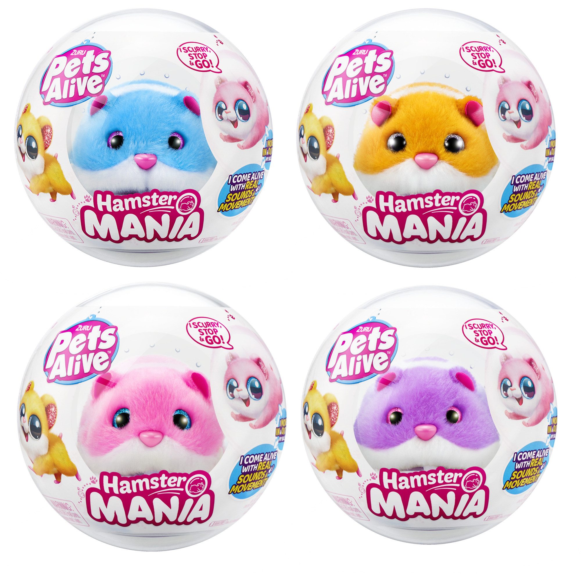 ZURU Kuscheltier ZURU Pets Alive - Hamster Mania, Spielfigur