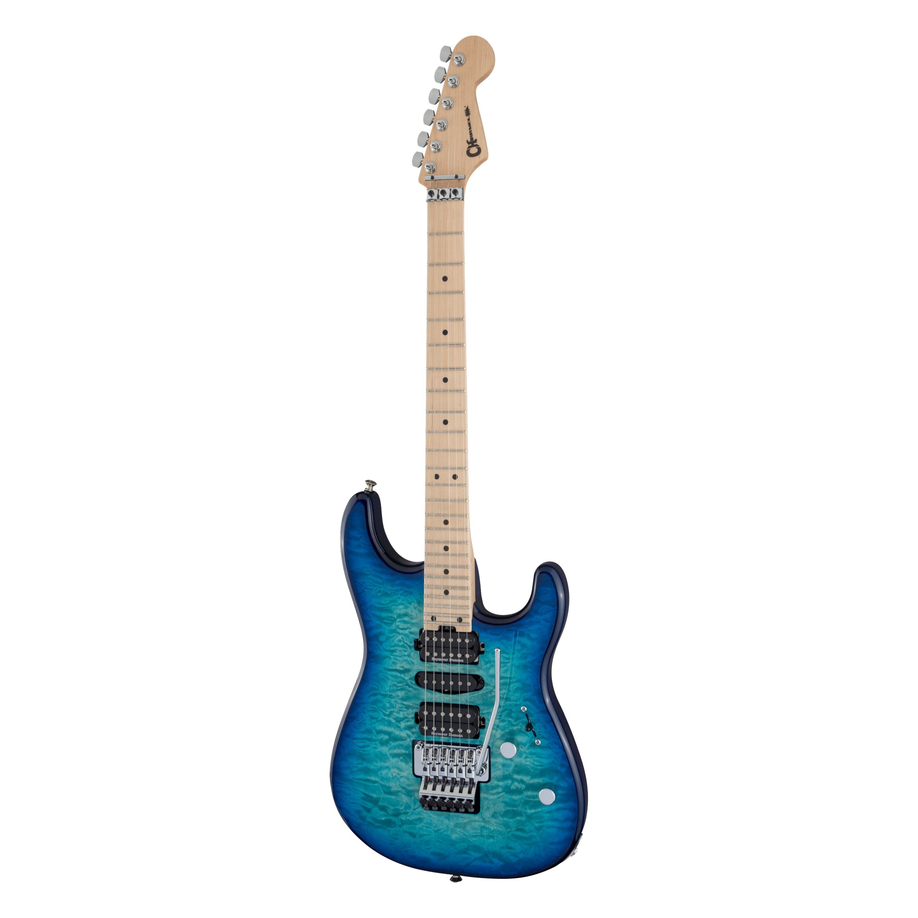 Charvel E-Gitarre, E-Gitarren, Andere Modelle, MJ SD1 24 HSH FR MN Caribbean Burst - E-Gitarre