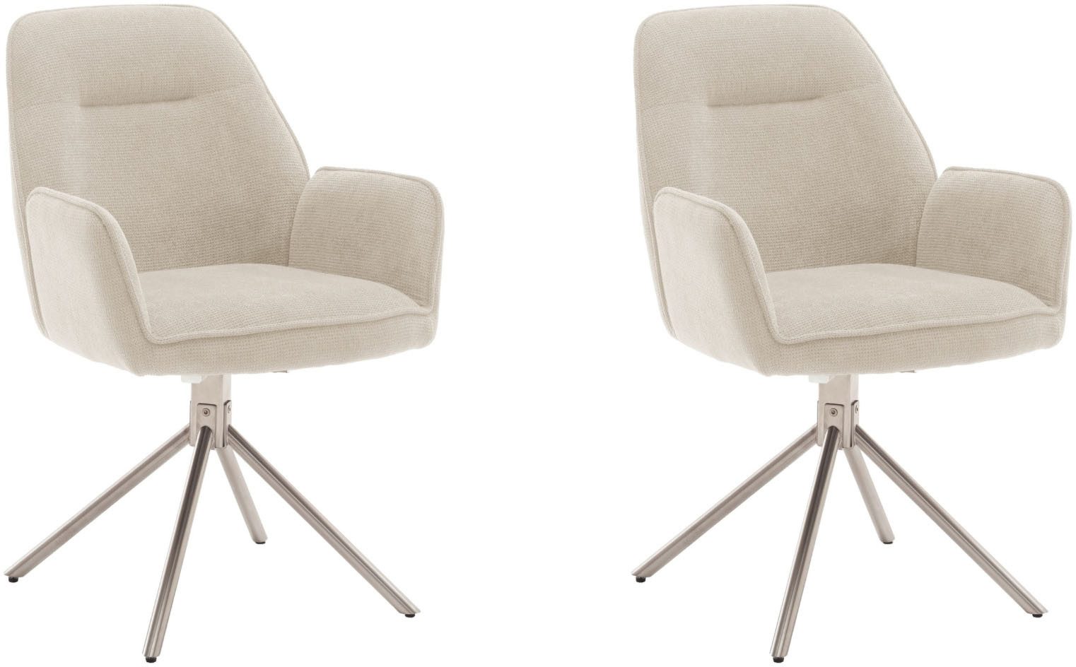 MCA furniture 4-Fußstuhl (Set, 2 St), 180° drehbar