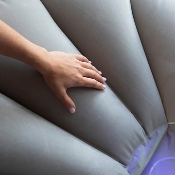 InnovaGoods Luftsessel Aufblasbarer Sessel mit buntem LED-Licht und Fernbedienung