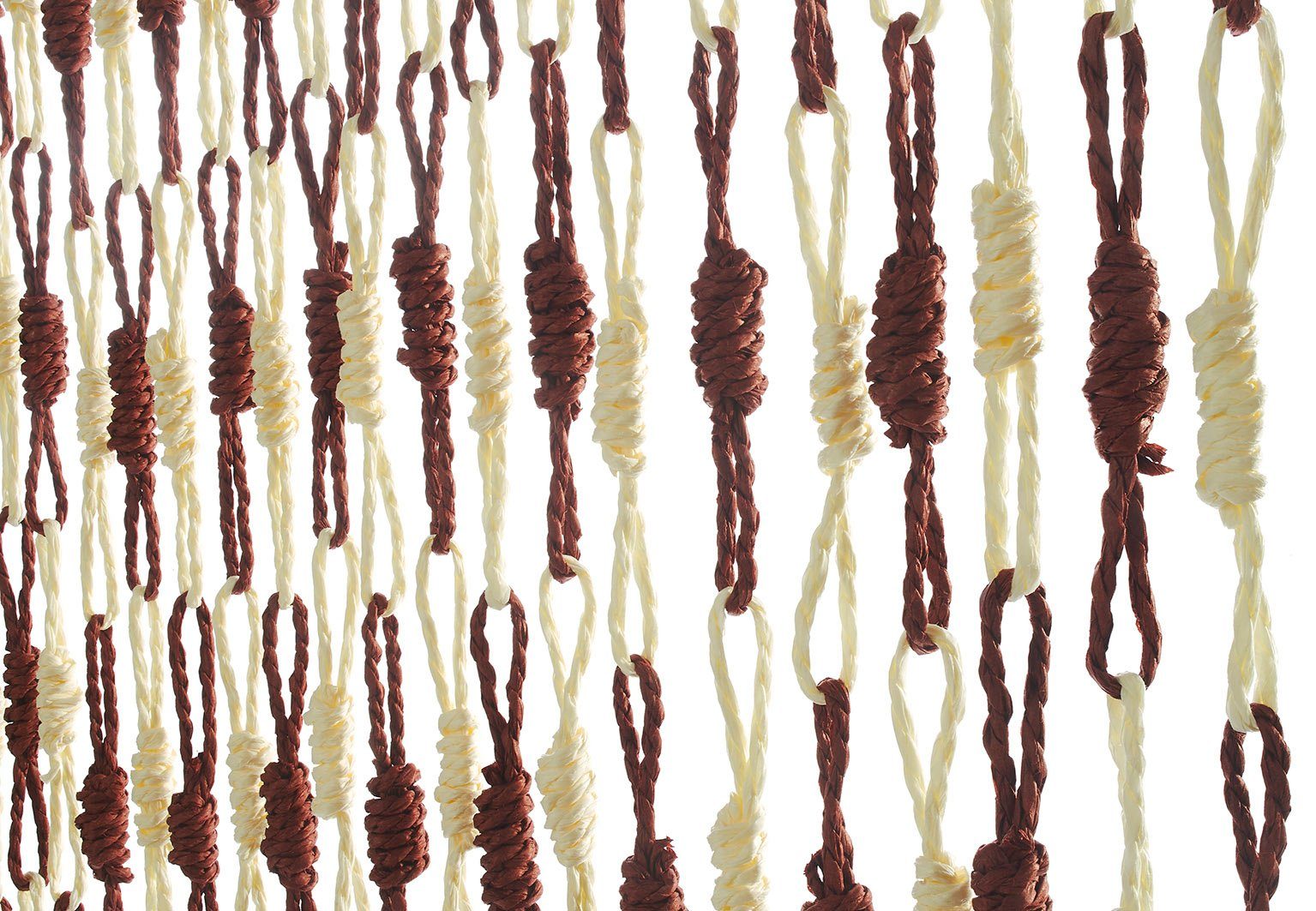 Türvorhang Vorhang Papiervorhang KNOTS Kobolo, - Papier, 100x220 cm (1 - St) - Ösen braun