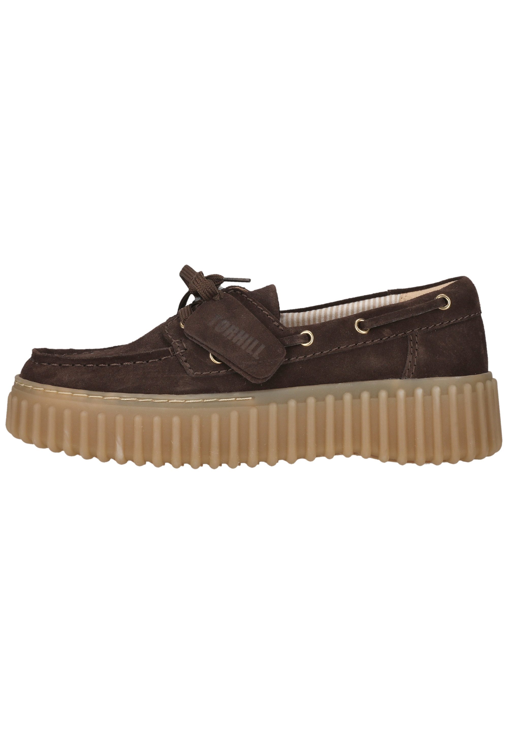 Clarks Torhill Boat Schnürschuh mit gerippter Laufsohle