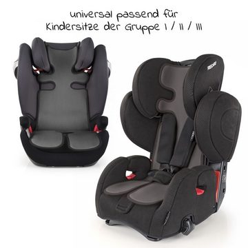 Zamboo Kinderwagen-Sitzauflage Universal - Grau, Sommer Sitzeinlage für Kinderwagen, Buggy, Kindersitz & Babyschale