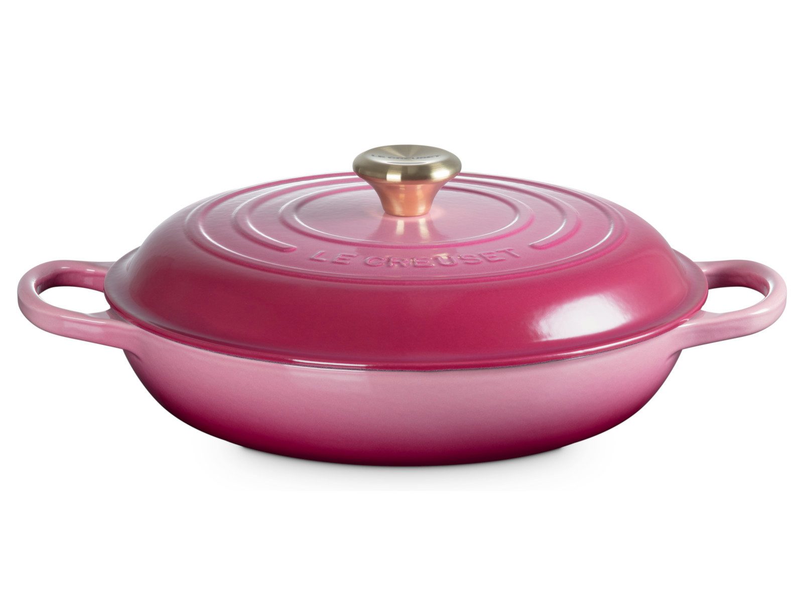 LE CREUSET Kochtopf Gourmet-Profitopf Signature rund berry 30cm, Steinzeug