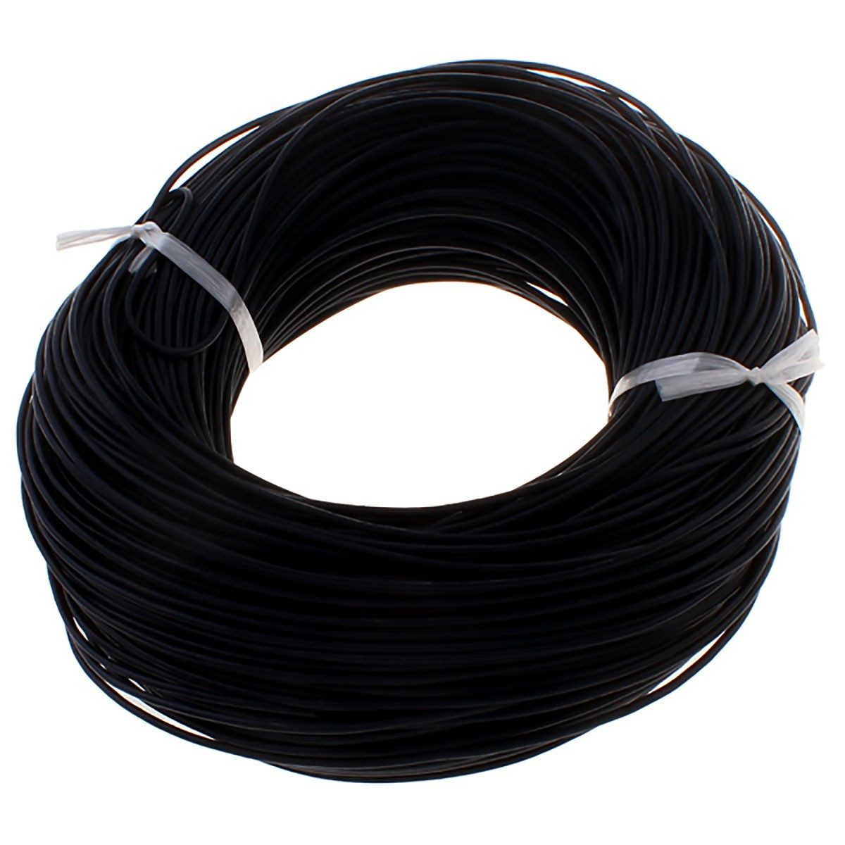 maDDma Bastelband Lederband Rindleder 10 m, 1/2 mm Meterware, Bastelband, Wunschfarbe, schwarz