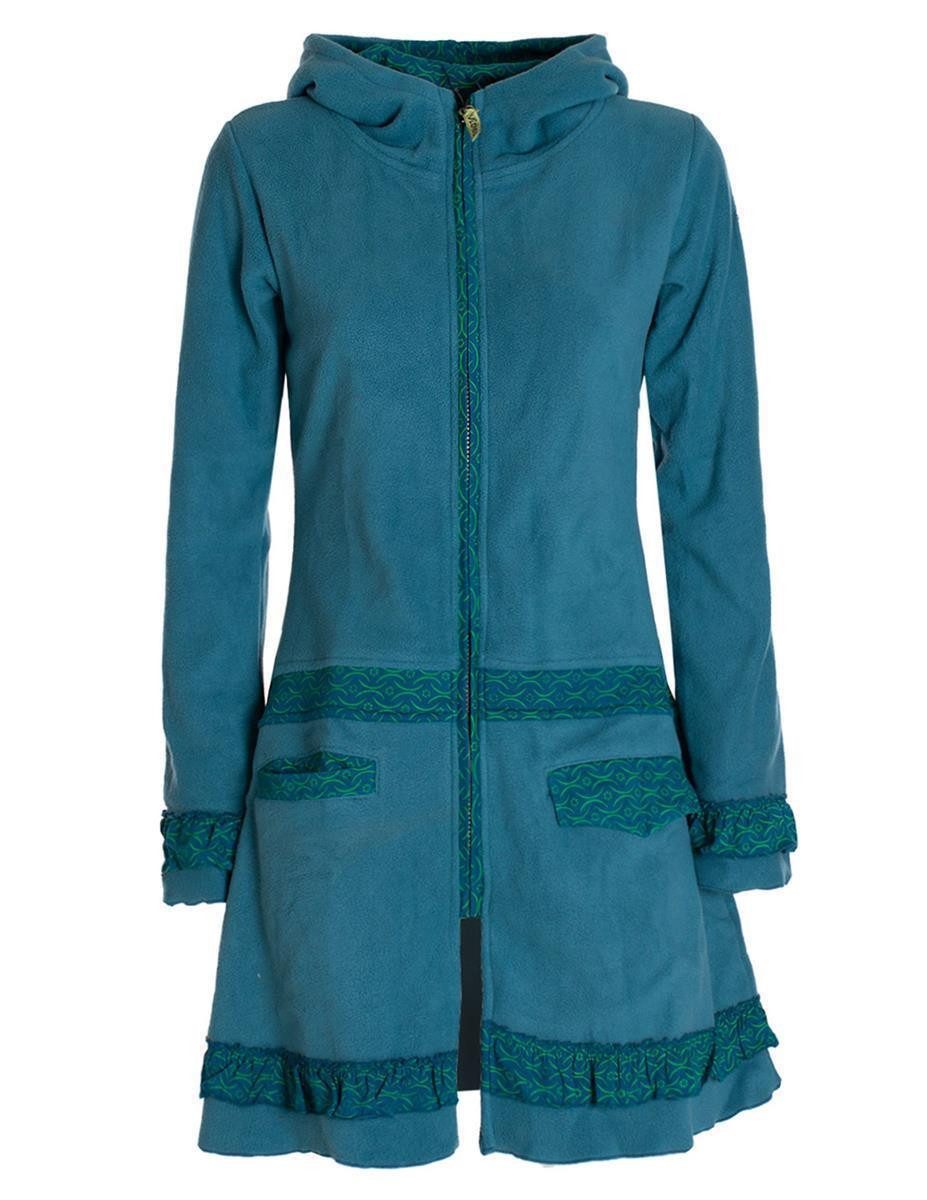 Vishes Kurzmantel Lange Fleecejacke Fleecemantel Übergangsjacke günstig online kaufen