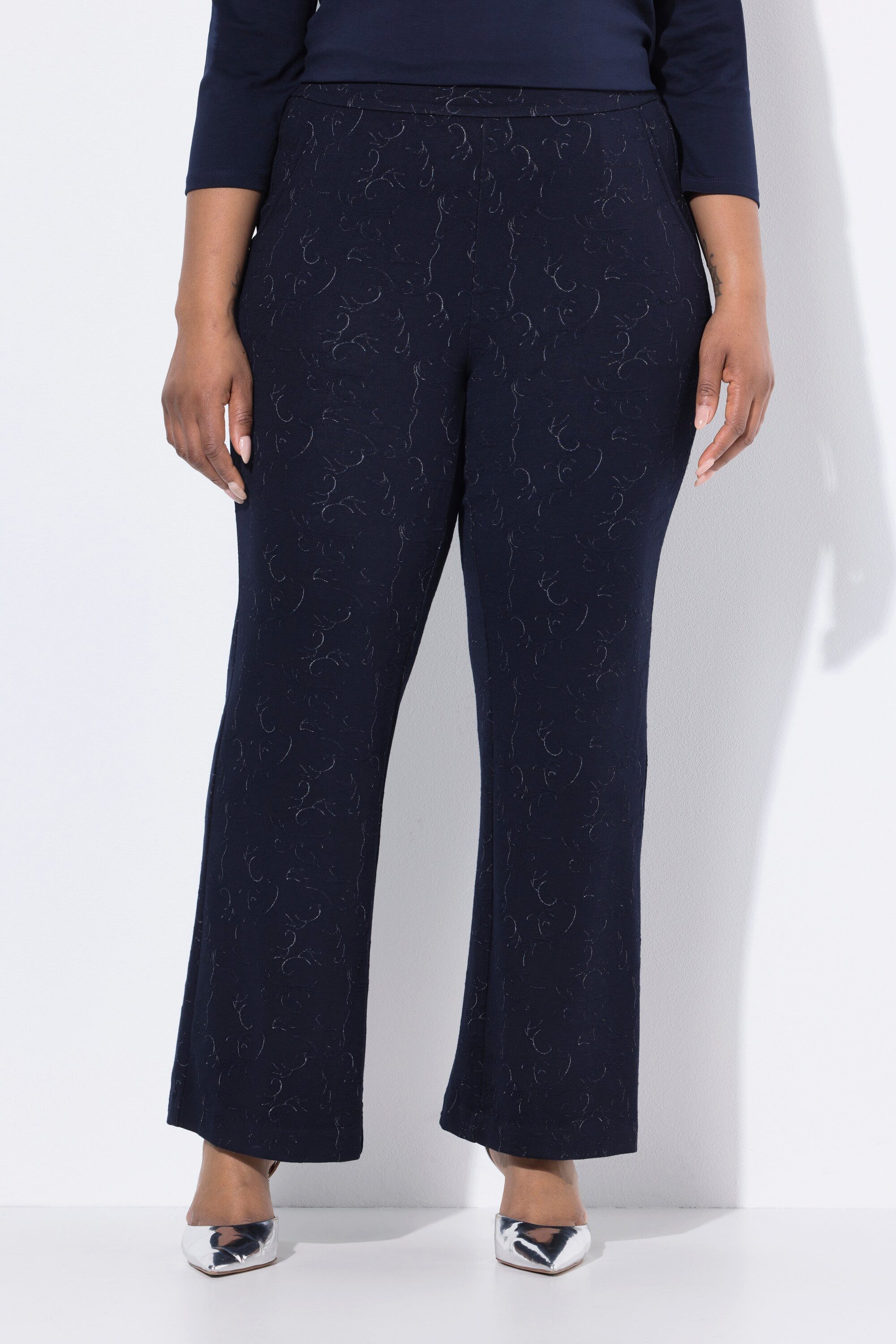 Ulla Popken Funktionshose Jerseyhose weites gerades günstig online kaufen