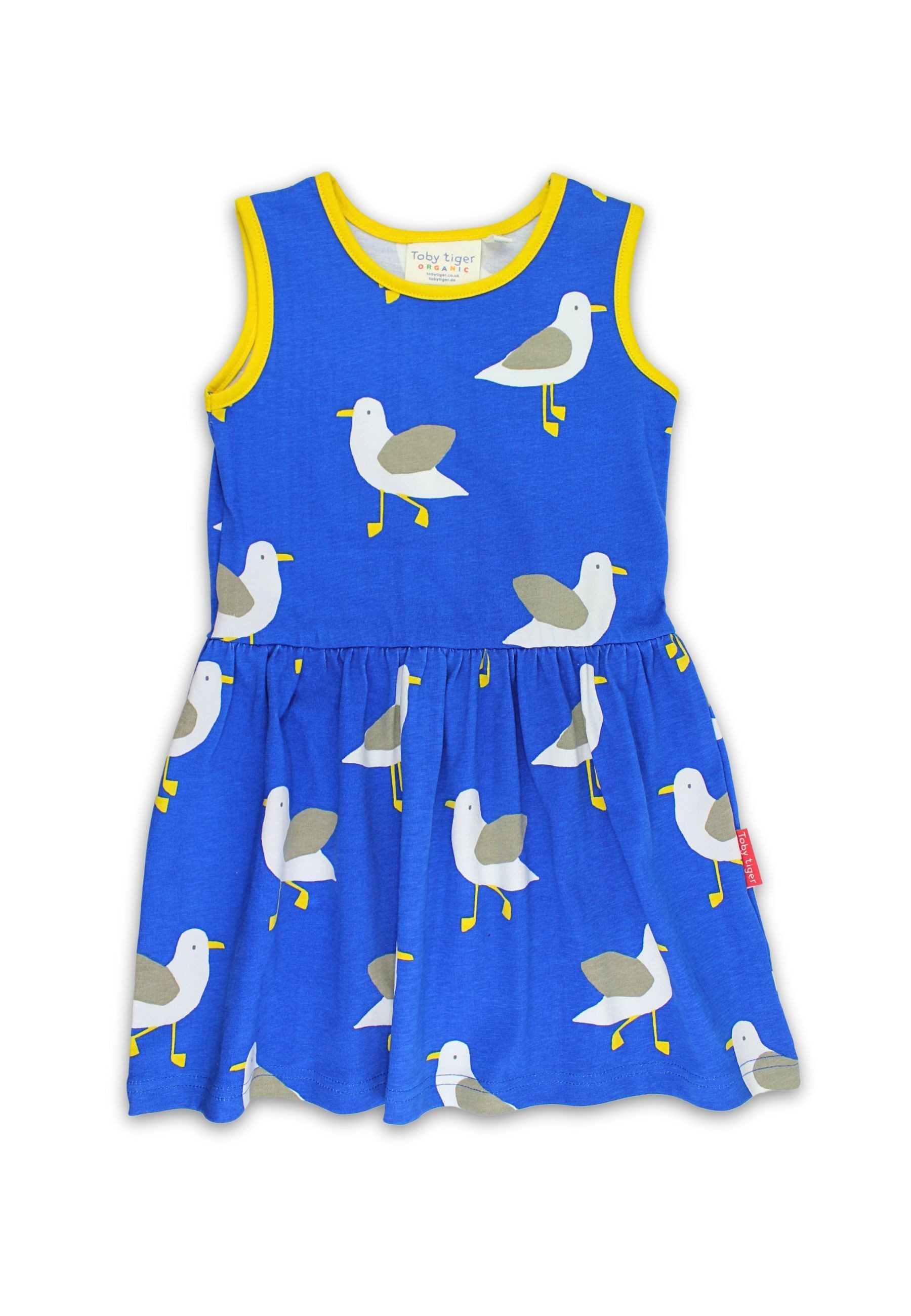 Shirtkleid Sommerkleid mit Möwentanz Print