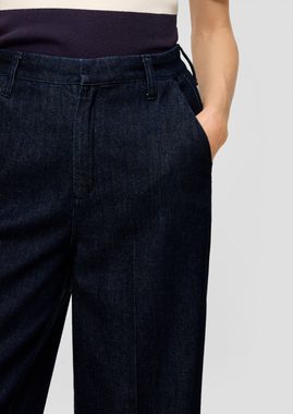 s.Oliver BLACK LABEL 7/8-Jeans Cropped-Jeans / Regular Fit / High Rise / Wide Leg