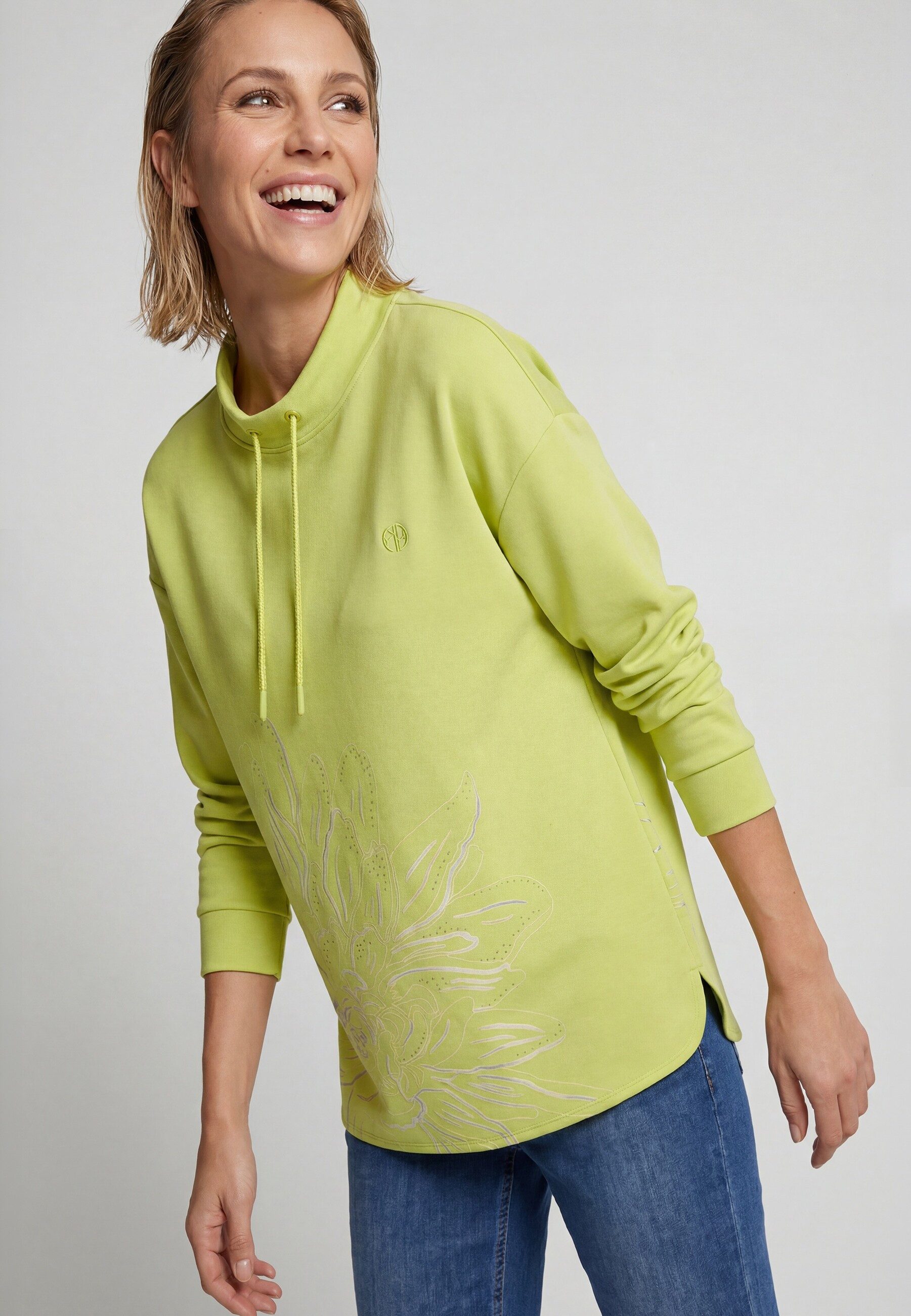Olsen Sweatshirt Sweatshirt mit Placement Print
