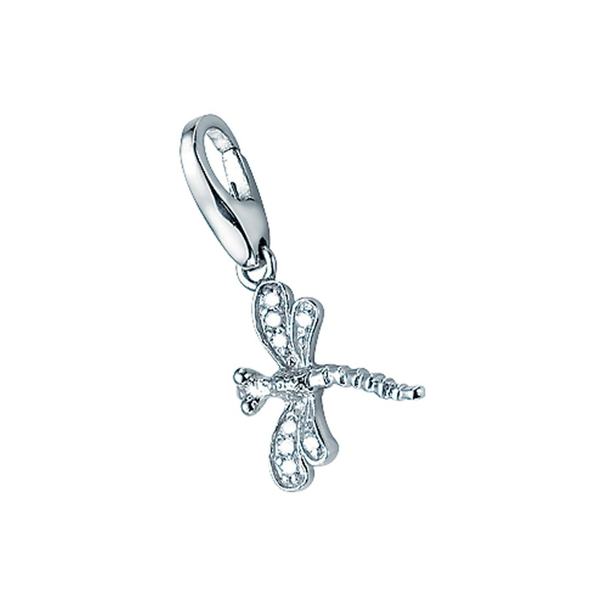 Charm-Einhänger Libelle, Silber 925