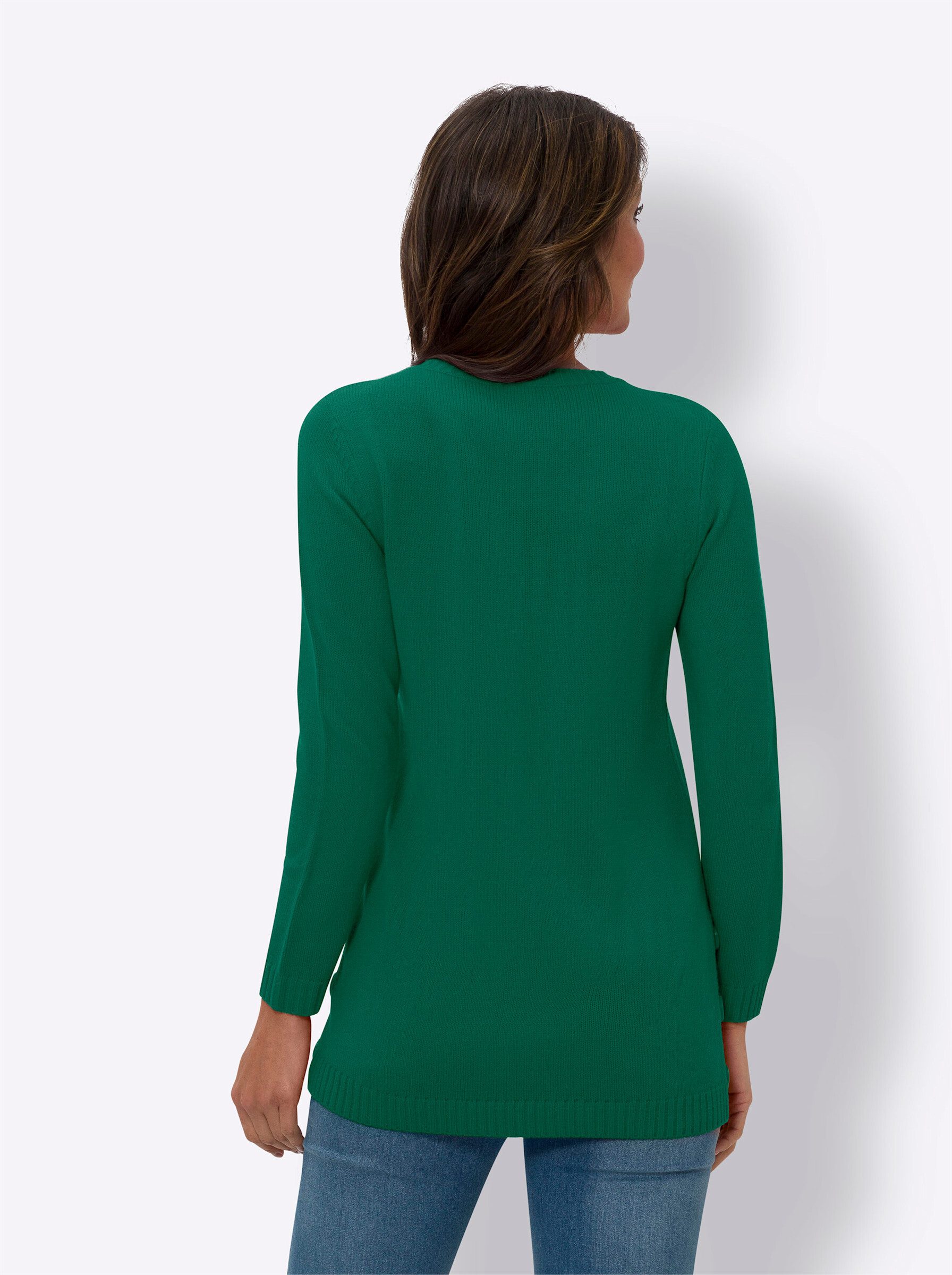 Sieh an! Strickpullover Longpullover günstig online kaufen