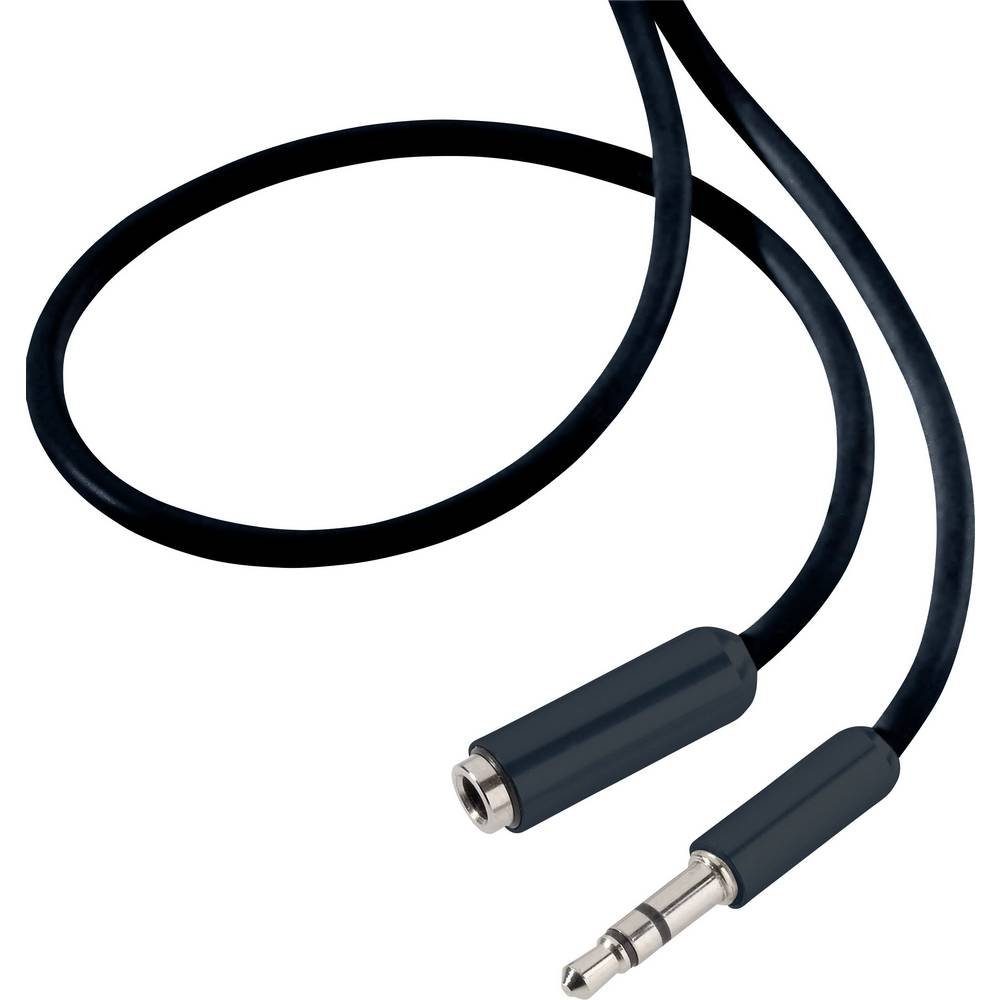 SpeaKa Professional 3.5 mm Klinke Verlängerung SuperSof 5 m Audio- & Video-Kabel, (5.00 cm), SuperSoft-Ummantelung