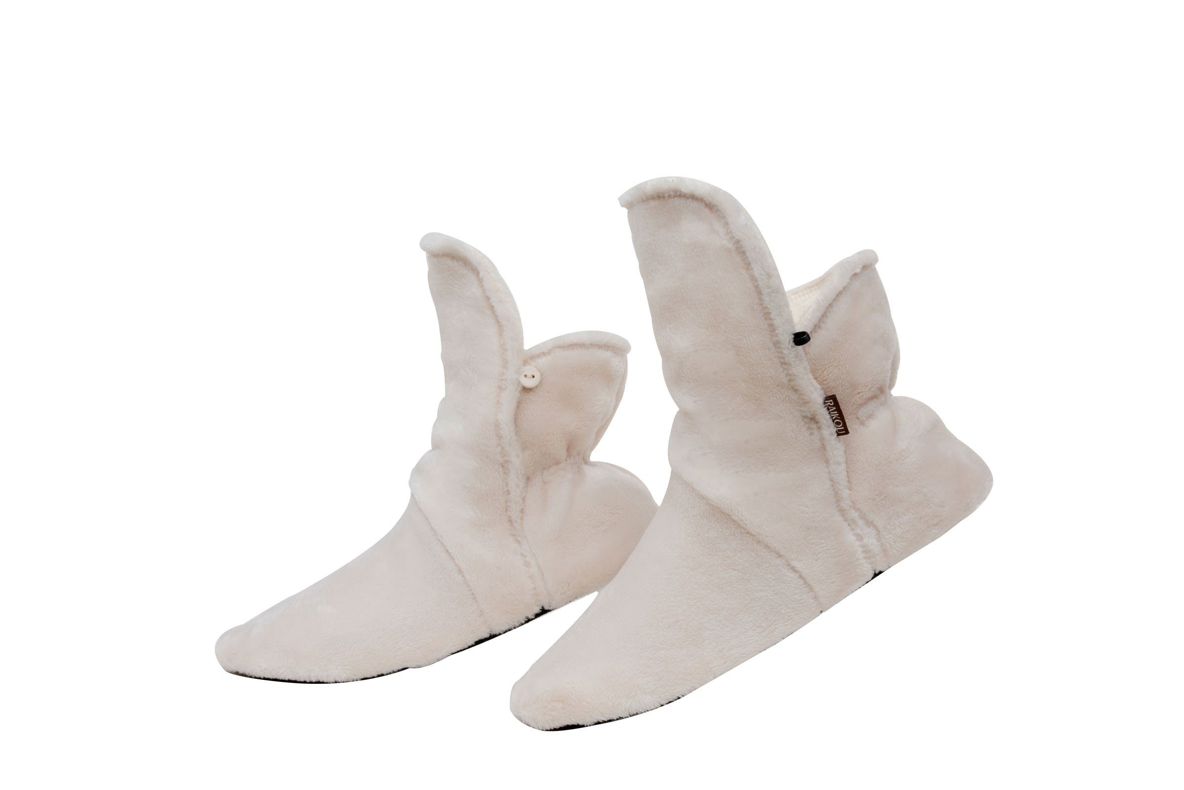 RAIKOU Klassische Домашняя обувь Damen Herren rutschfester Sohle Валенки Hausschuh (Set) flauschig