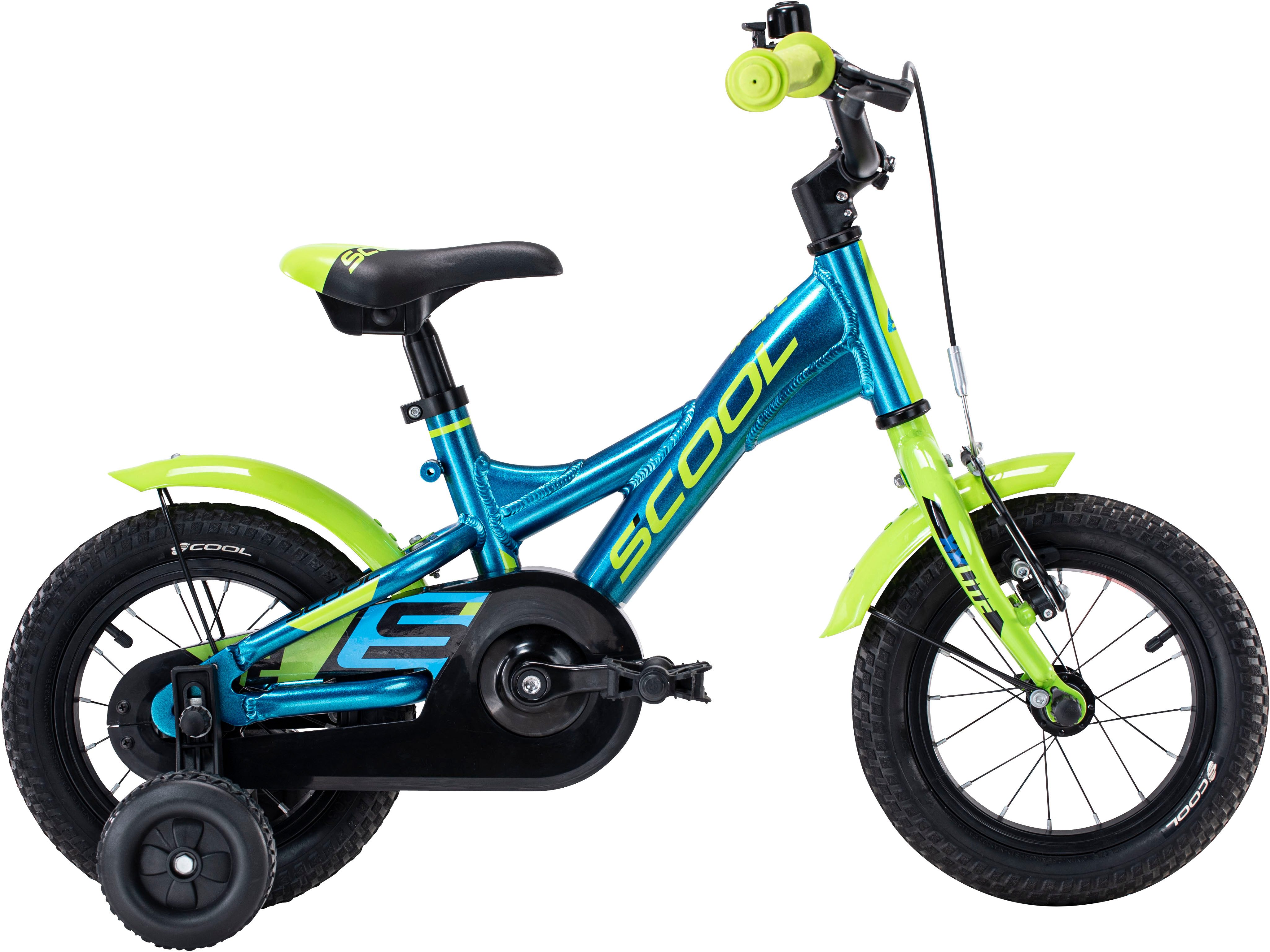 S’COOL Kinderfahrrad S'COOL XXlite 12-1S - Blue/Lime, 1 Gang, ohne Schaltung