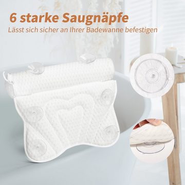 Nackenstützkissen Badekissen, Badewannen Kissen Badekissen aus Mesh, AdelDream