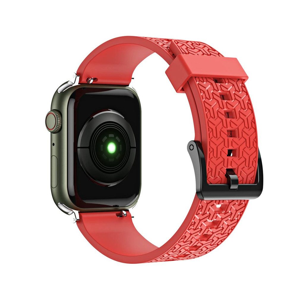 Hurtel Uhrenarmband Ersatzarmband Sportarmband Wechselarmband, Y-Prägung, flexibles TPU, Dornschließe, verstellbar