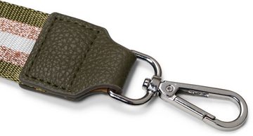 styleBREAKER Schulterriemen (1-St) Wechsel Taschengurt Metallic Streifen Muster