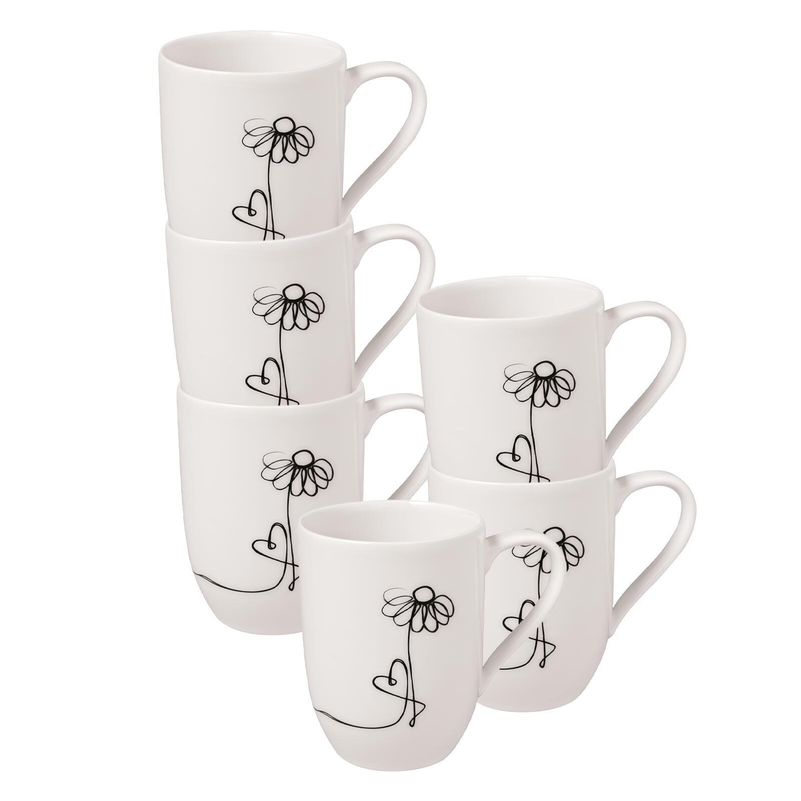 Villeroy & Boch Кружки Statement Lines Кружки, 6-tlg., Porzellan