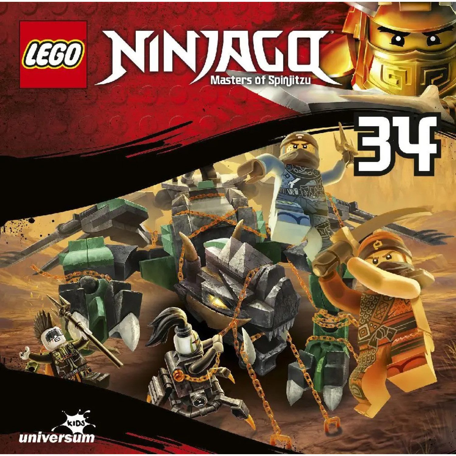 Leonine Hörspiel LEGO Ninjago, Masters of Spinjitzu. Tl.34, 1 Audio-CD
