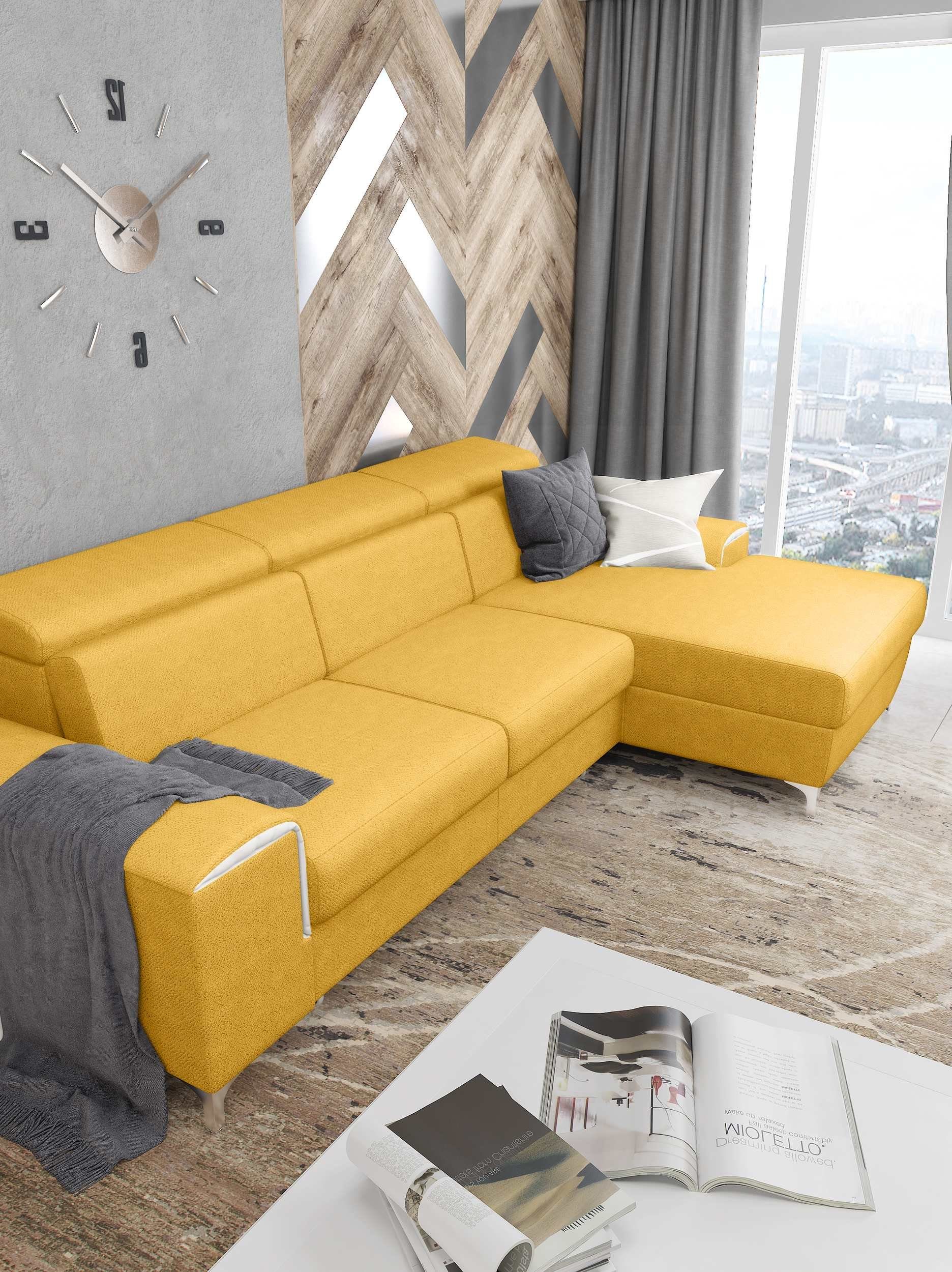 stellbar, Ecksofa und Kopfteilverstellung Stylefy mit Raum frei L-Form, bestellbar, Sitzkomfort, Lino, mane oder links rechts inklusive Eckcouch, Bettkasten Bettfunktion, im