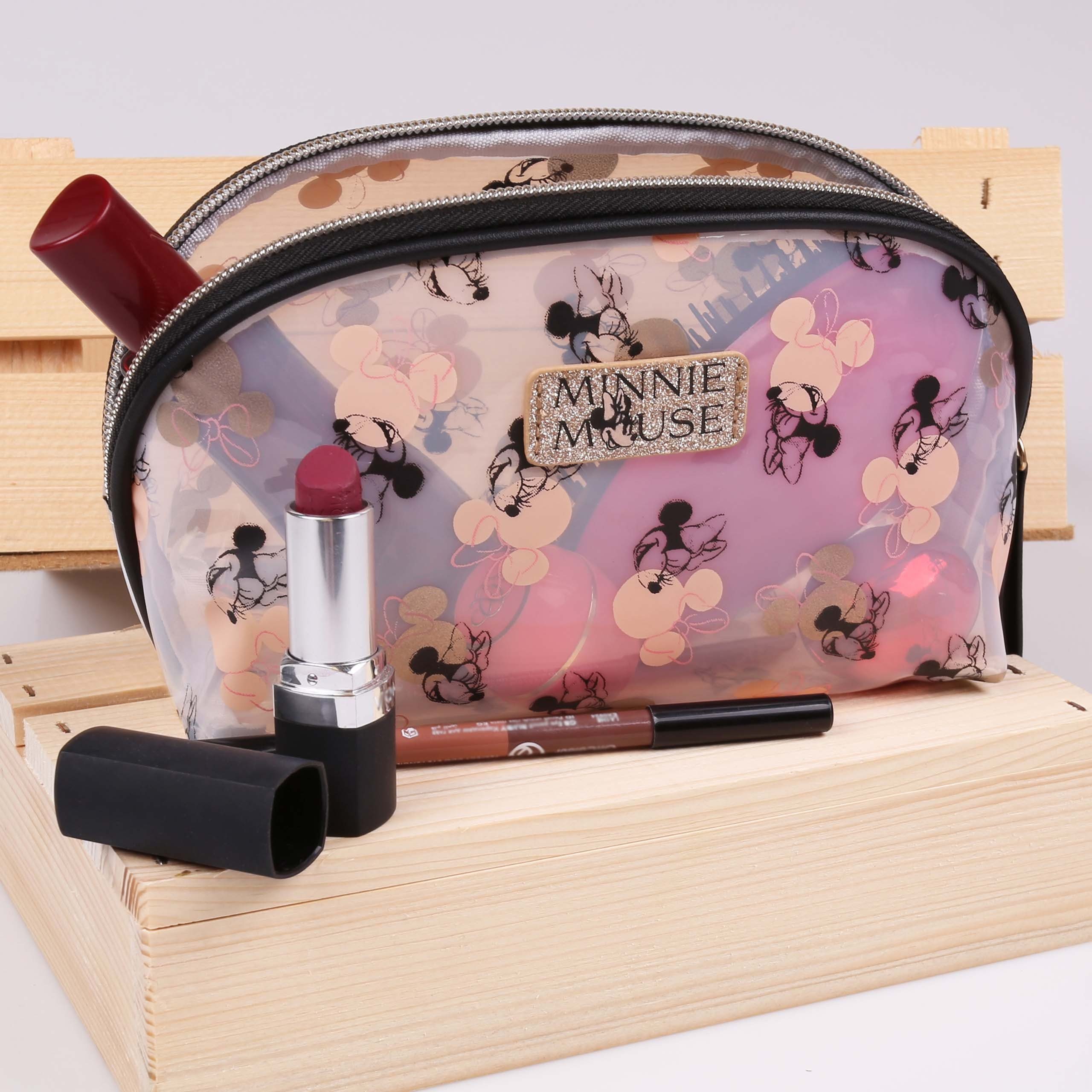 Disney Kulturbeutel Minnie Maus Disney Transparenter Kulturbeutel/Kosmetiktasche