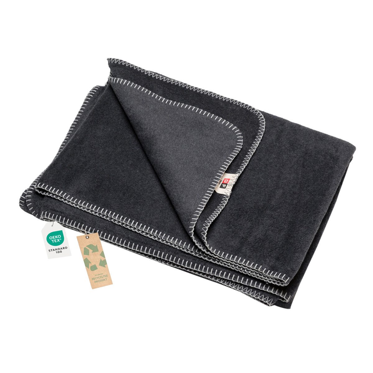 Wohndecke Fussenegger kuschelige Wohndecke Prato anthrazit Schlafdecke 150x günstig online kaufen