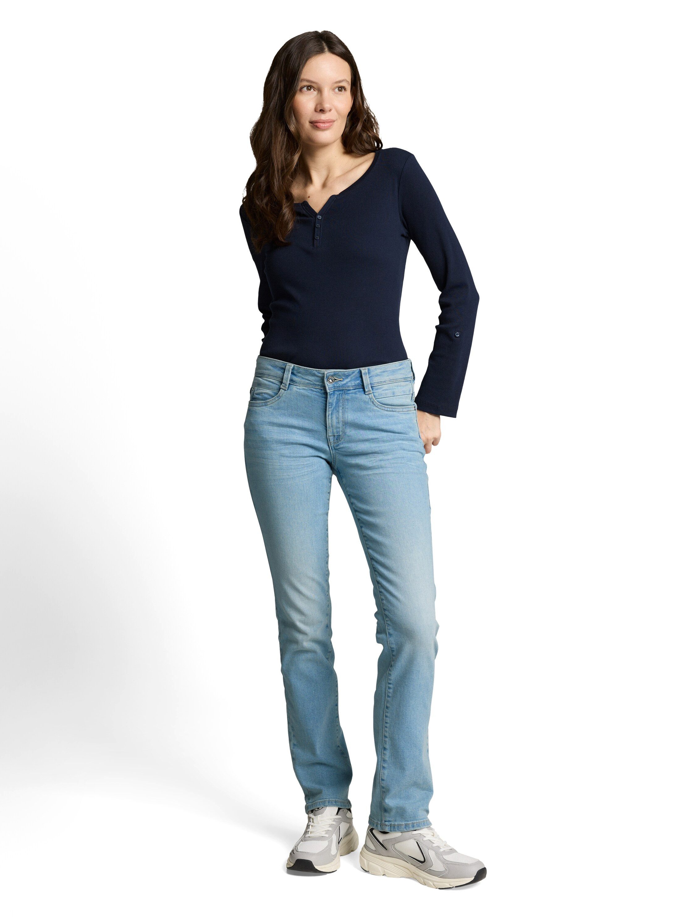 TOM TAILOR Straight-Jeans LIVA im Five-Pocket Style – Bild 4 von 5